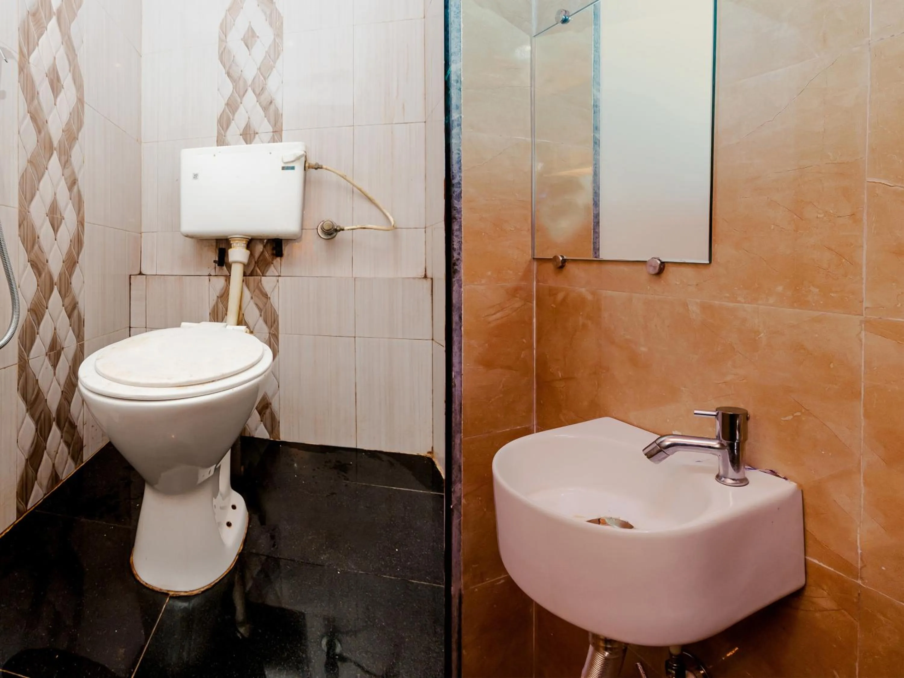 Toilet in Hotel KGN Near CST Railway Station Mumbai and Haj House Mumbai Near Crawford Market Mumbai