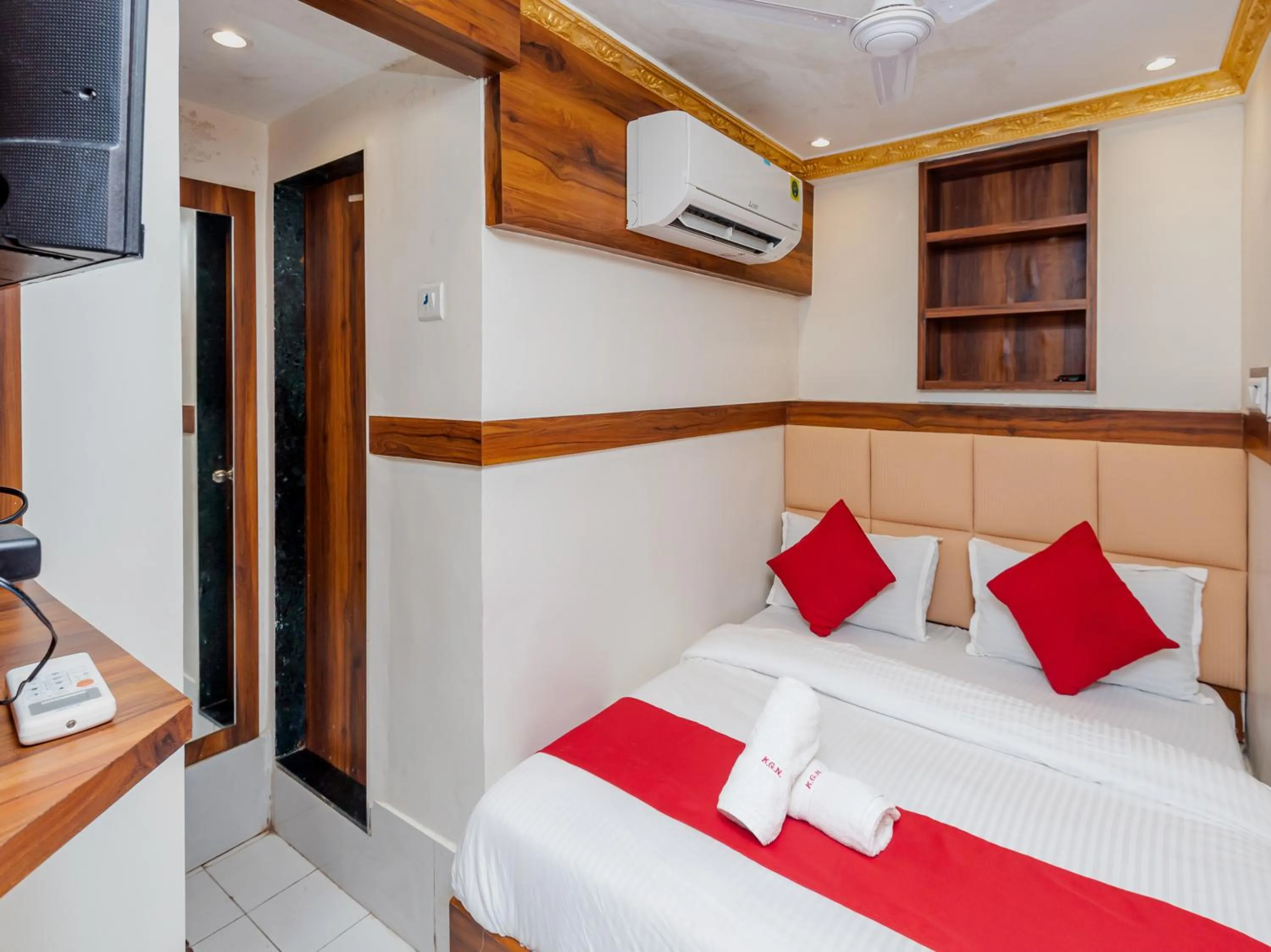 Bed in Hotel KGN Near CST Railway Station Mumbai and Haj House Mumbai Near Crawford Market Mumbai