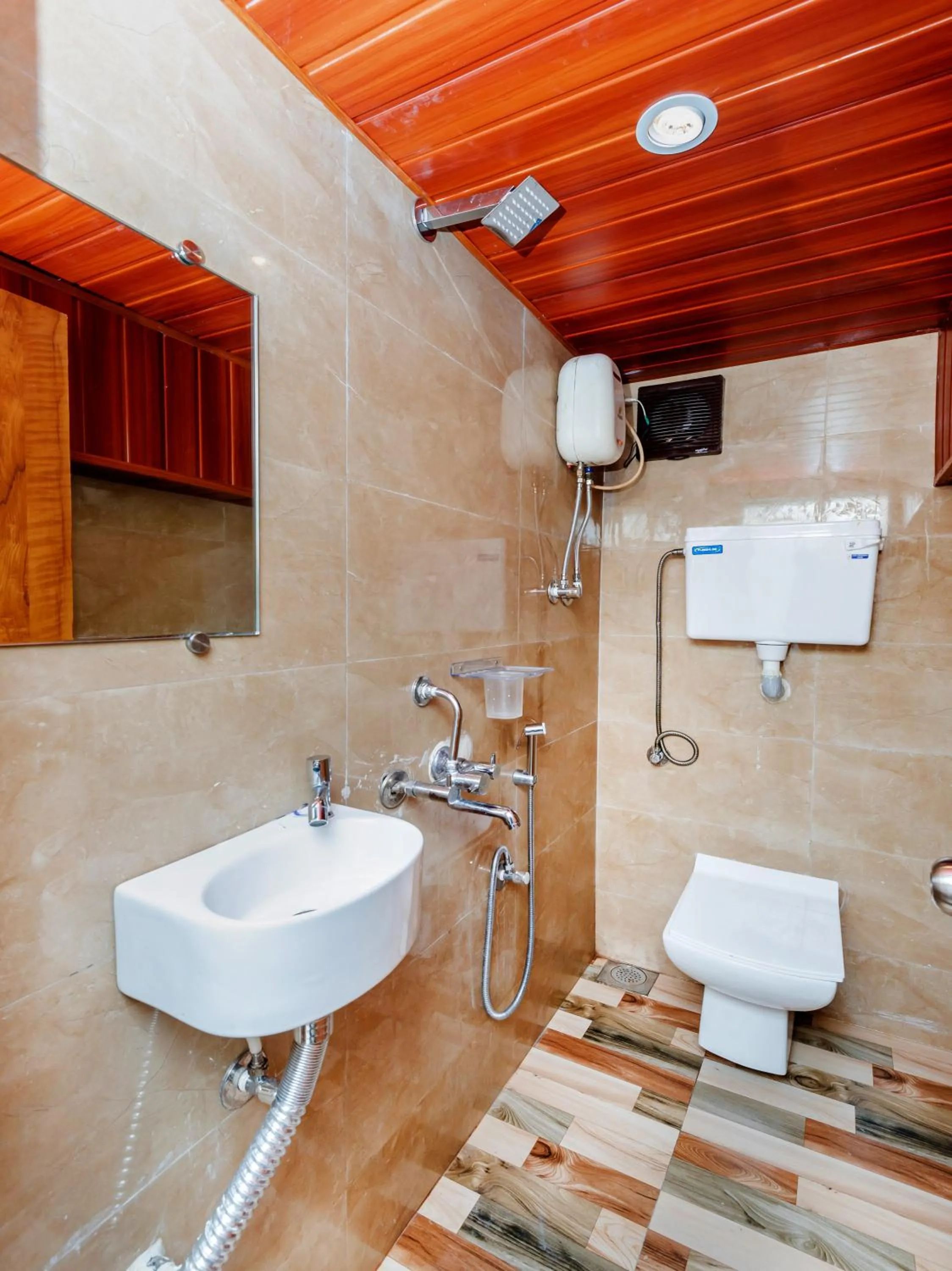 Shower in Hotel KGN Near CST Railway Station Mumbai and Haj House Mumbai Near Crawford Market Mumbai