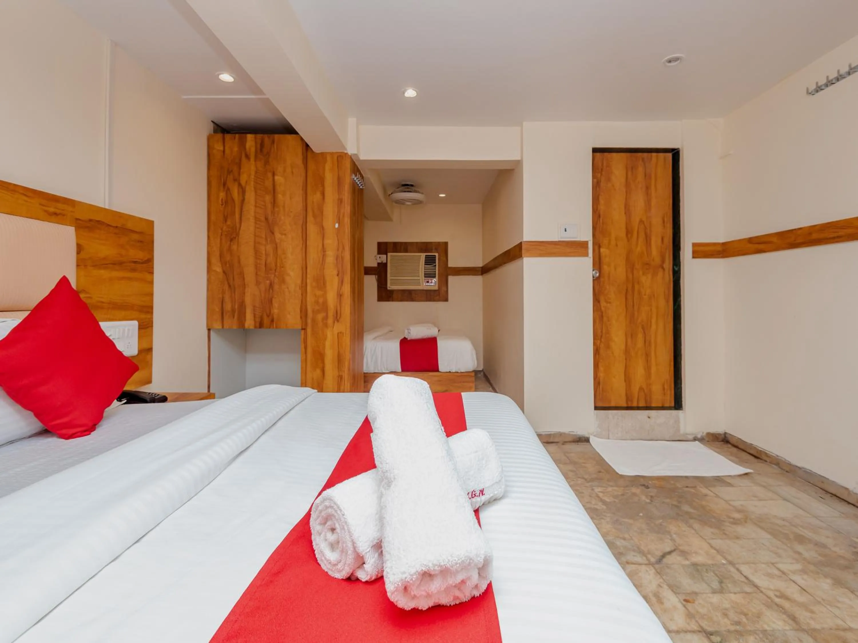 Bed in Hotel KGN Near CST Railway Station Mumbai and Haj House Mumbai Near Crawford Market Mumbai