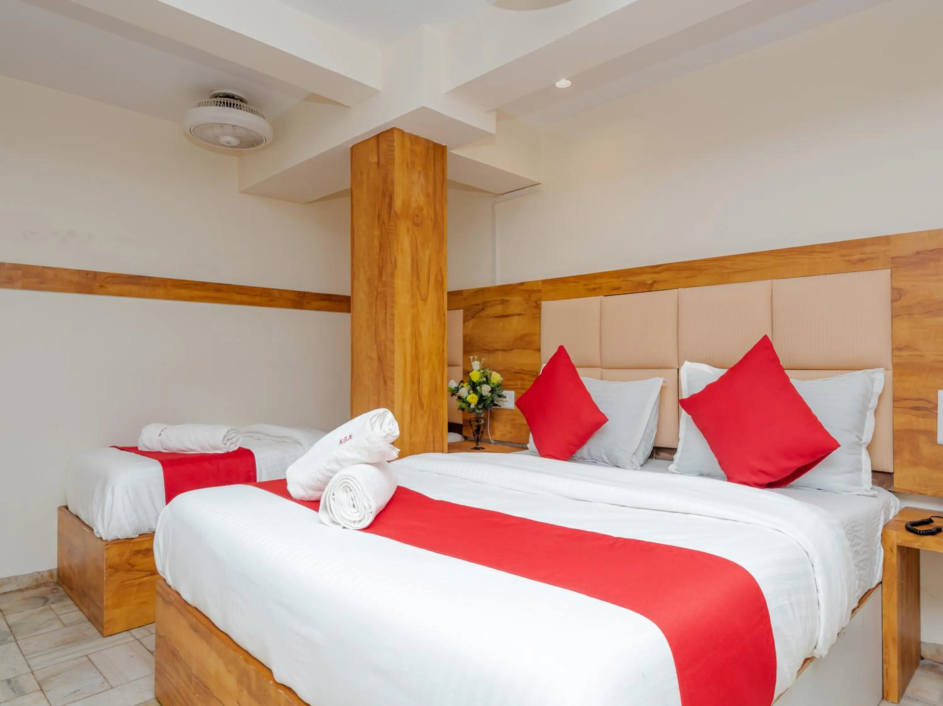 Bed in Hotel KGN Near CST Railway Station Mumbai and Haj House Mumbai Near Crawford Market Mumbai