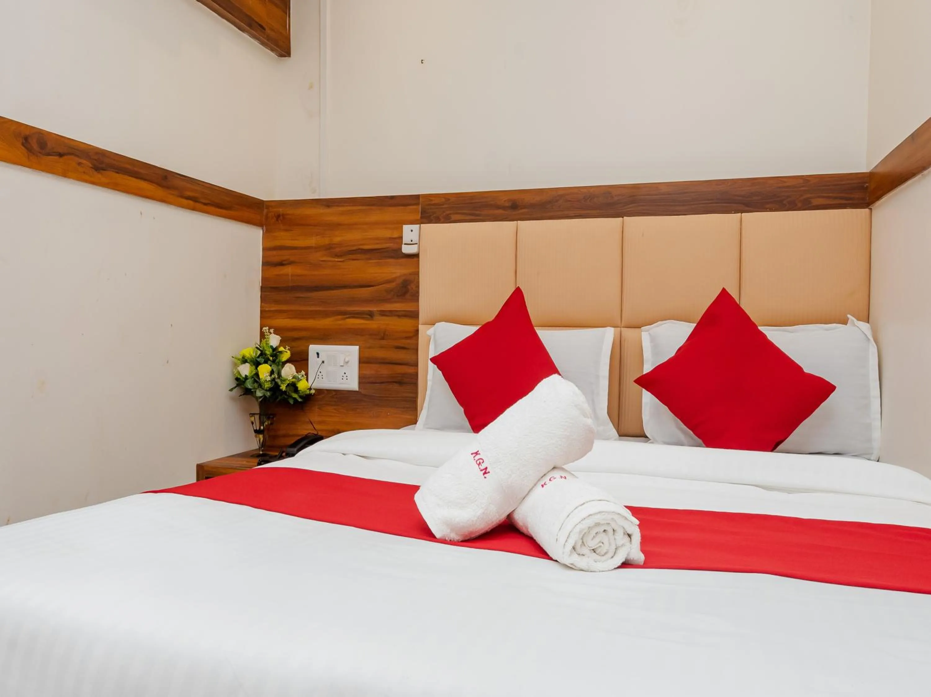 Bed in Hotel KGN Near CST Railway Station Mumbai and Haj House Mumbai Near Crawford Market Mumbai