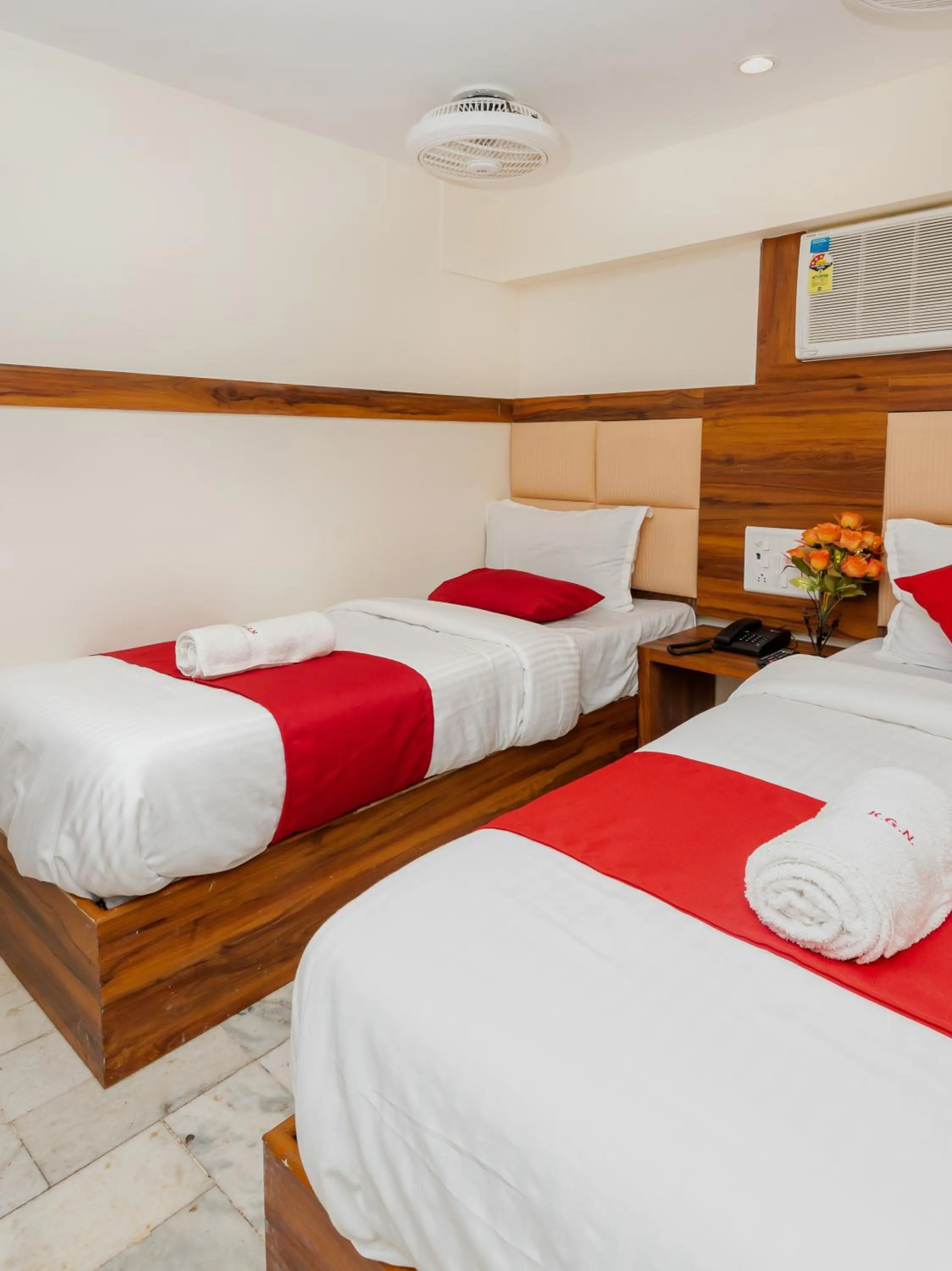 Bed in Hotel KGN Near CST Railway Station Mumbai and Haj House Mumbai Near Crawford Market Mumbai