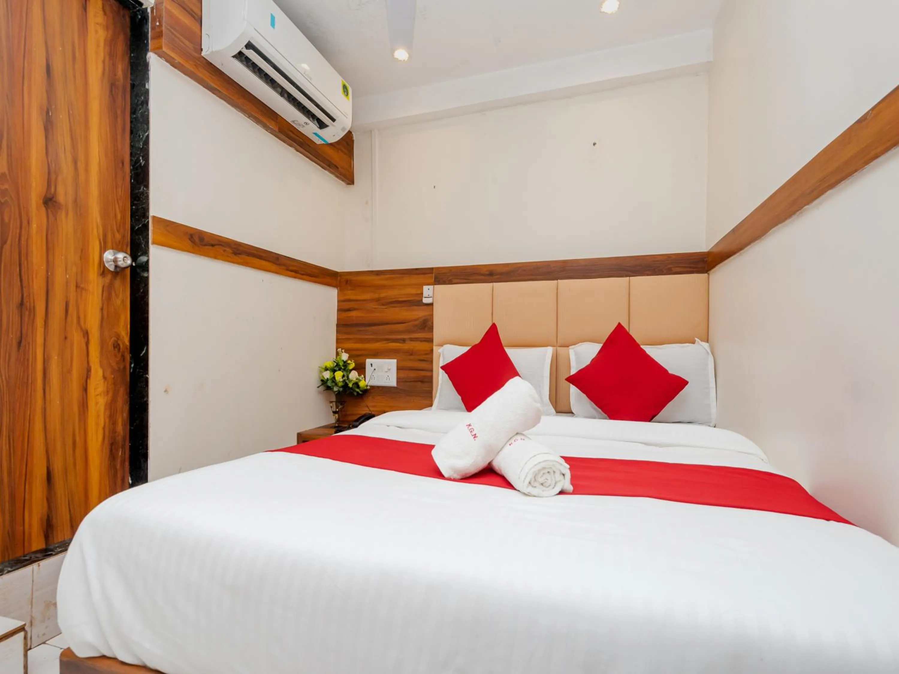 Bed in Hotel KGN Near CST Railway Station Mumbai and Haj House Mumbai Near Crawford Market Mumbai