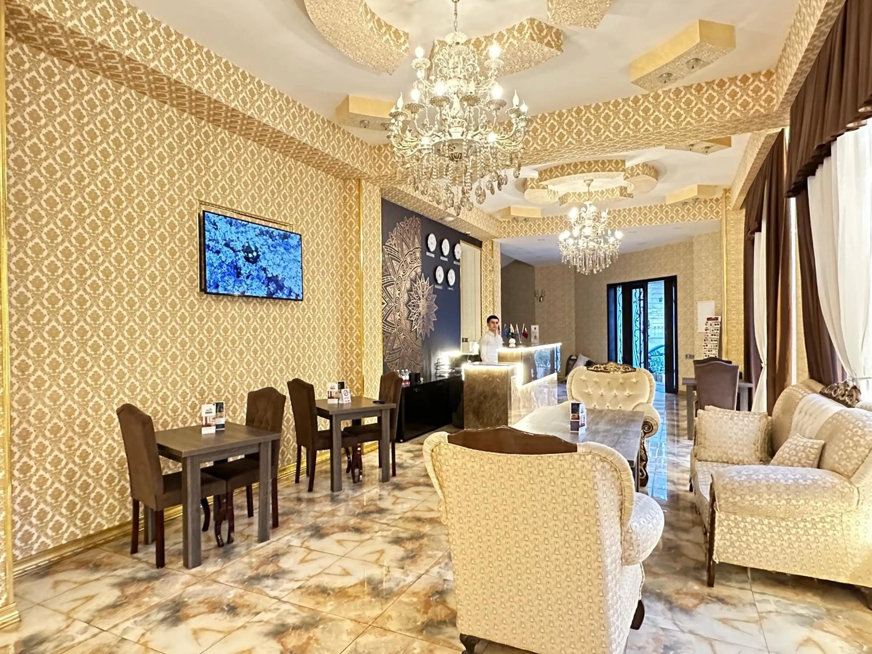 Lobby or reception in Istanbul Gold Hotel Baku