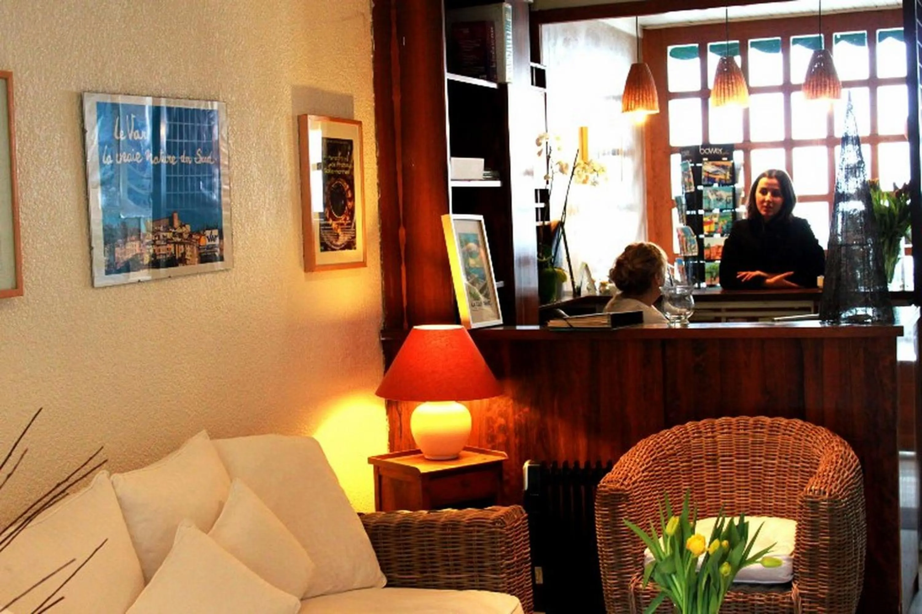 Lobby or reception in Hôtel Le Richiardi