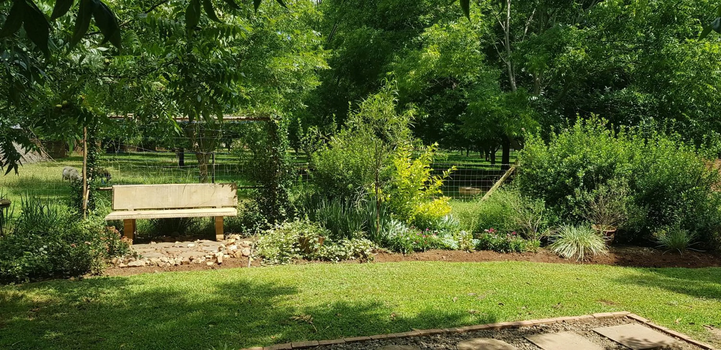 Garden in Millstream Inn guest house