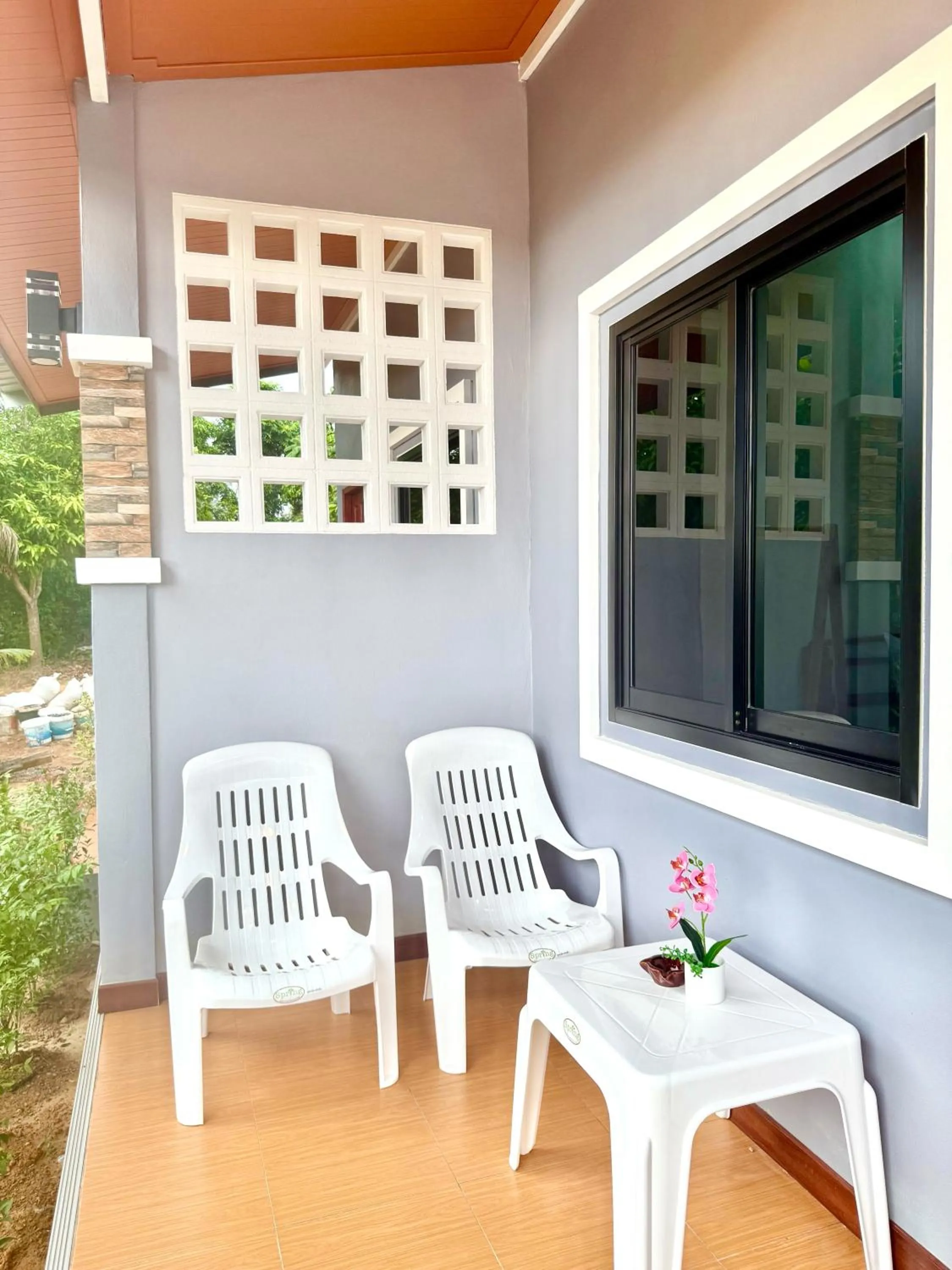 Balcony/Terrace in Asama Bungalow