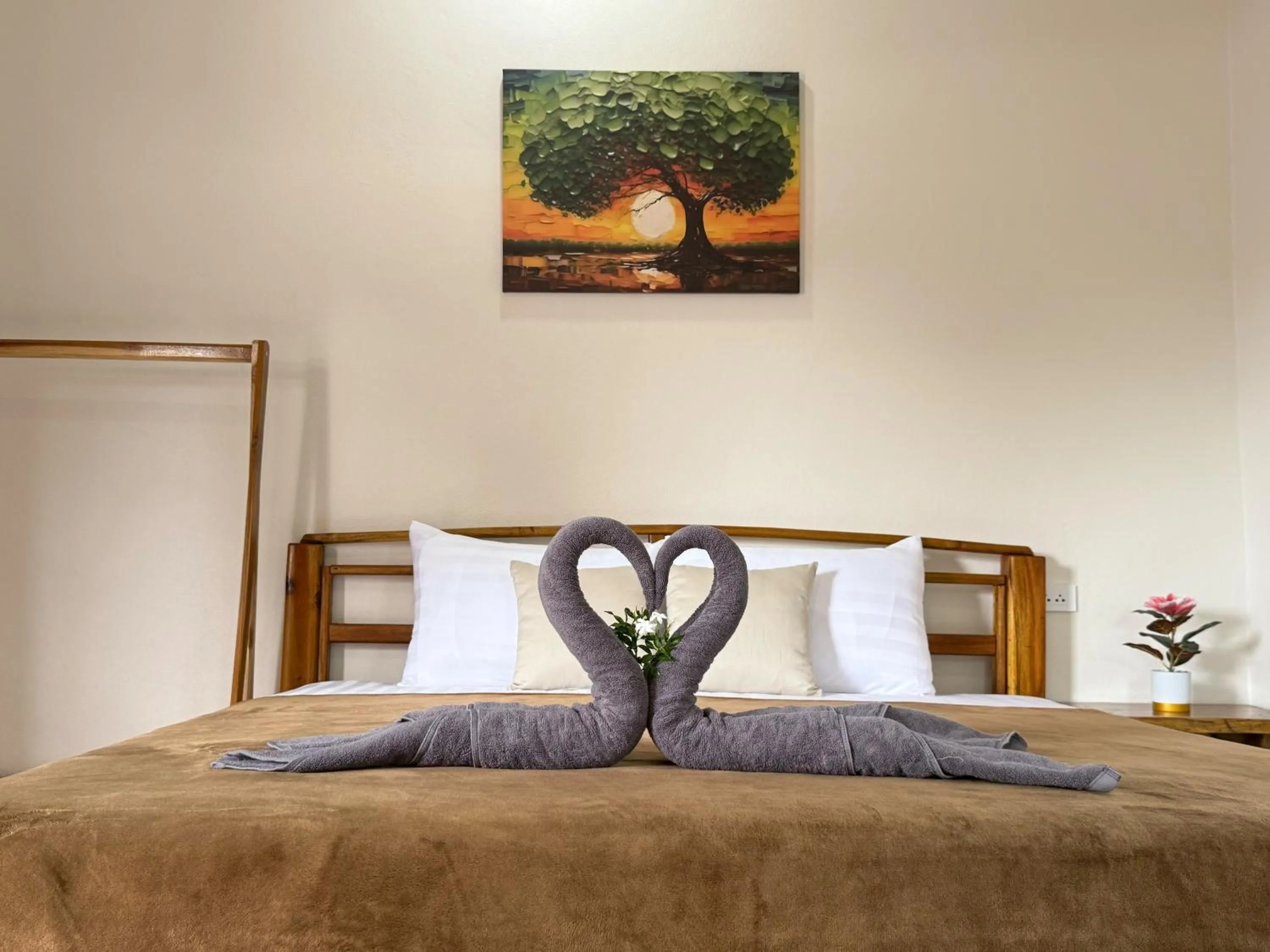 Bed in Asama Bungalow