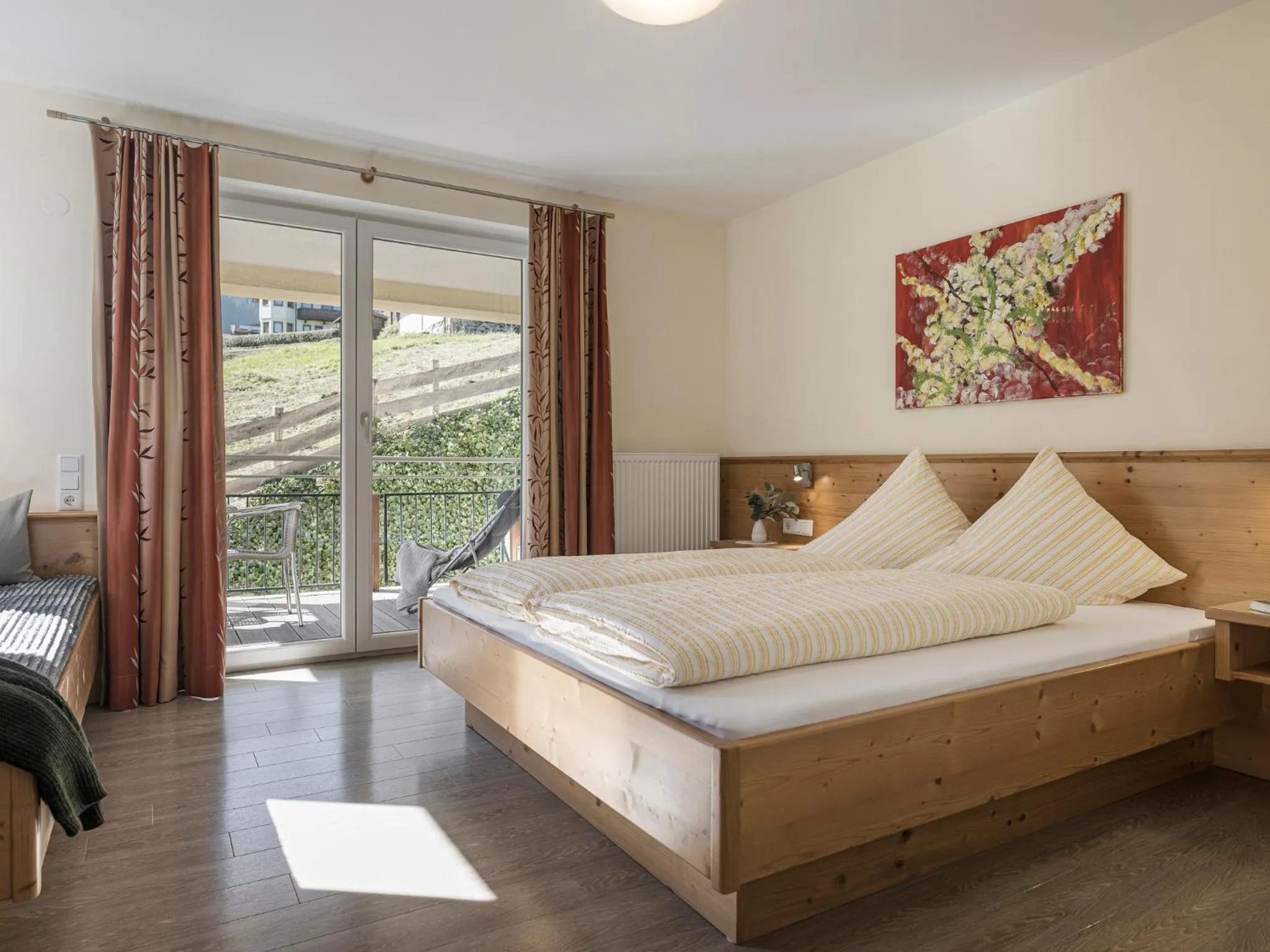 Bed in Appartementhaus Sennhüttn