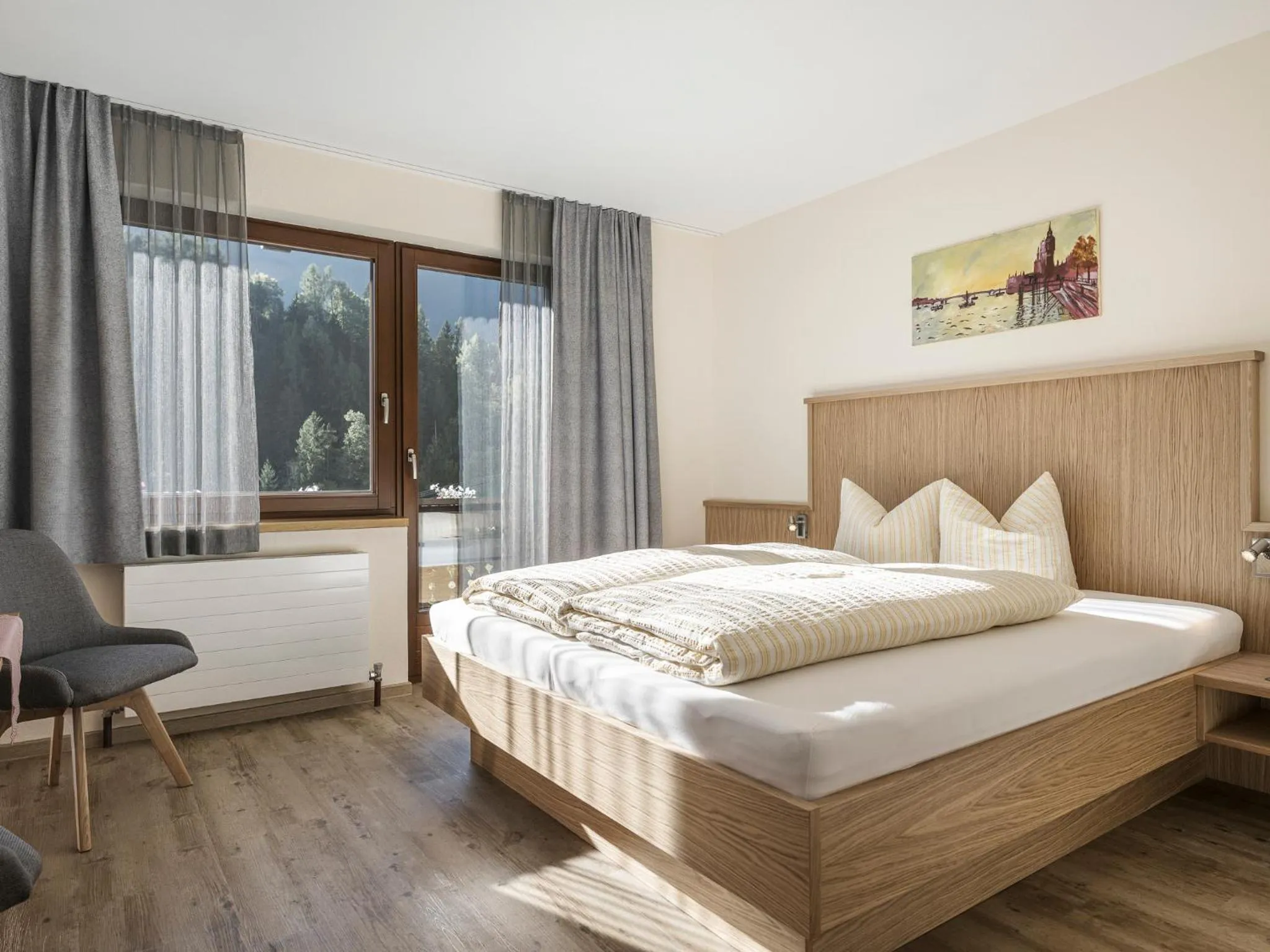 Bed in Appartementhaus Sennhüttn