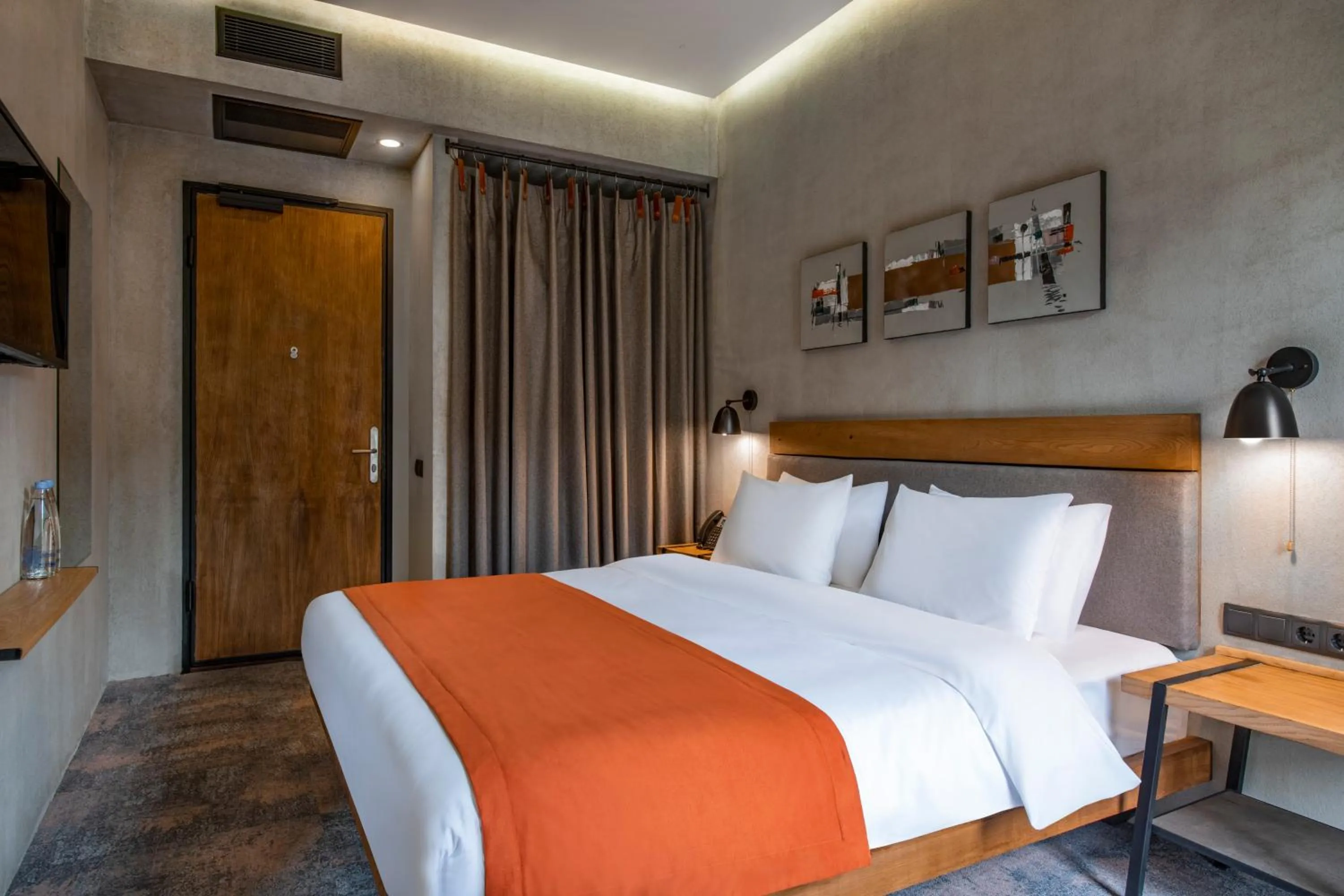 Bed in IOTA Hotel Tbilisi