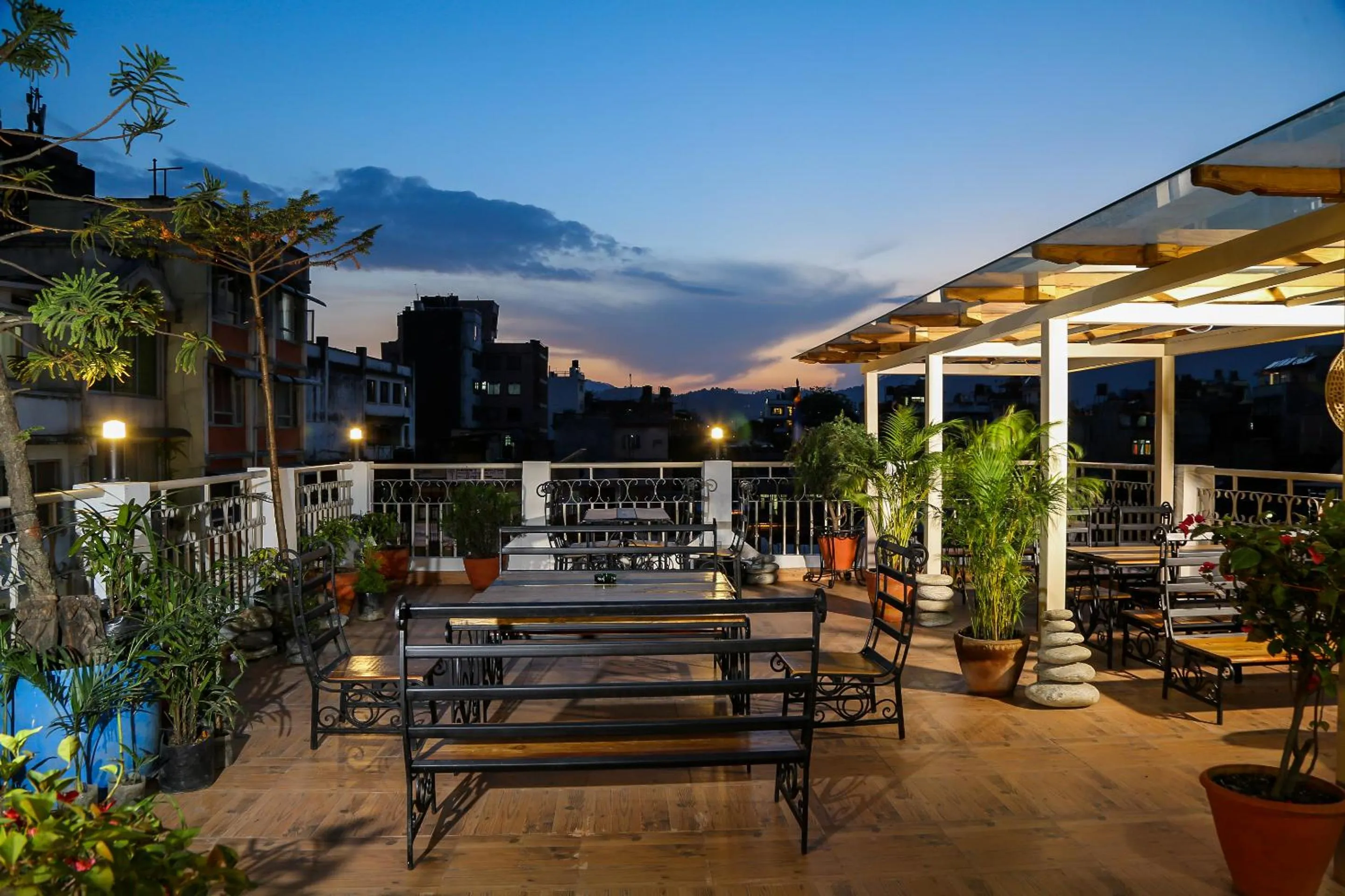 Balcony/Terrace in Hotel Himalayan Oasis