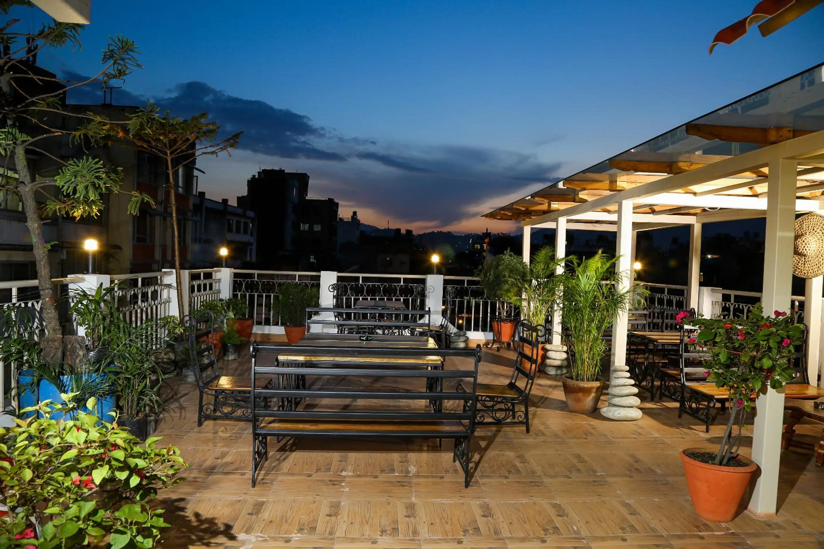 Balcony/Terrace in Hotel Himalayan Oasis