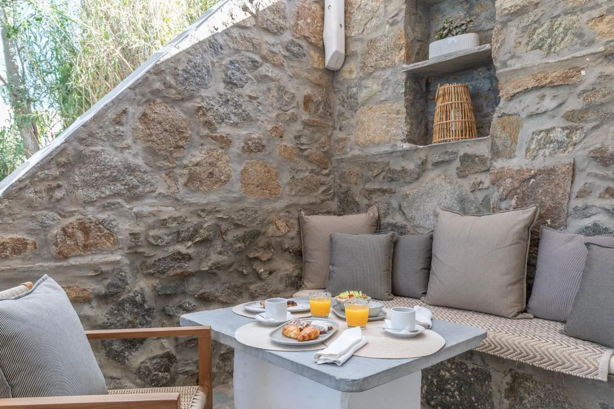 Seating area in Elena Hotel Mykonos