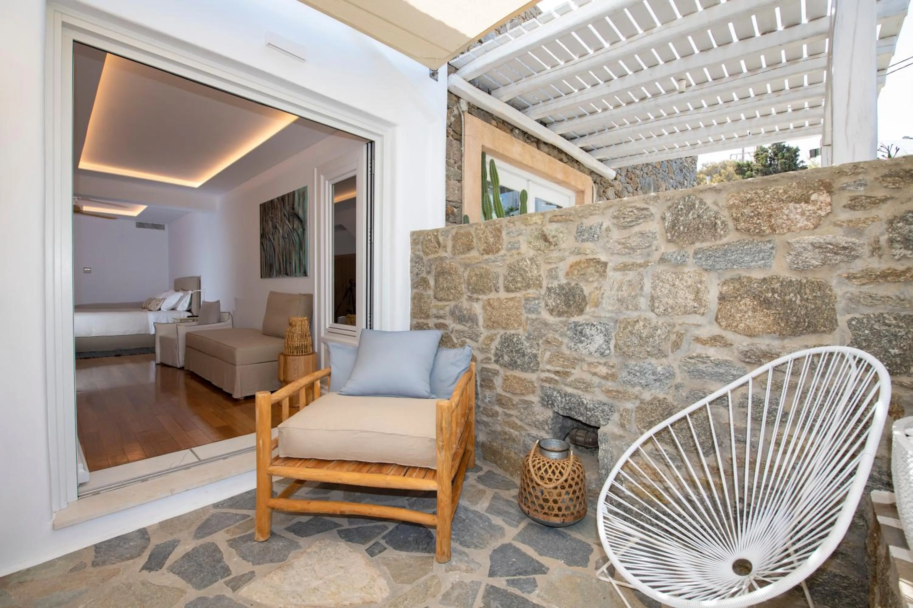 Balcony/Terrace in Elena Hotel Mykonos