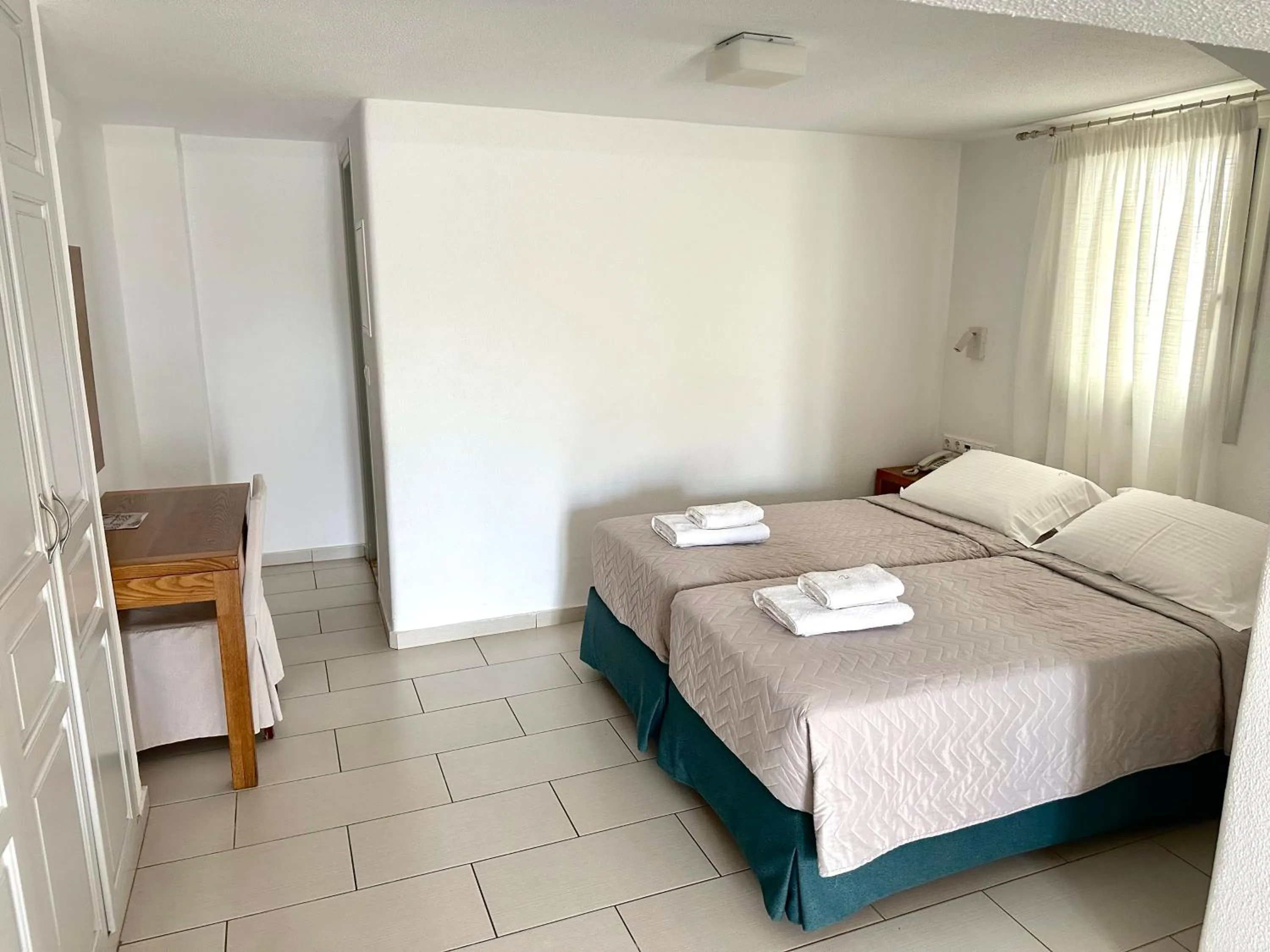 Bed in Elena Hotel Mykonos