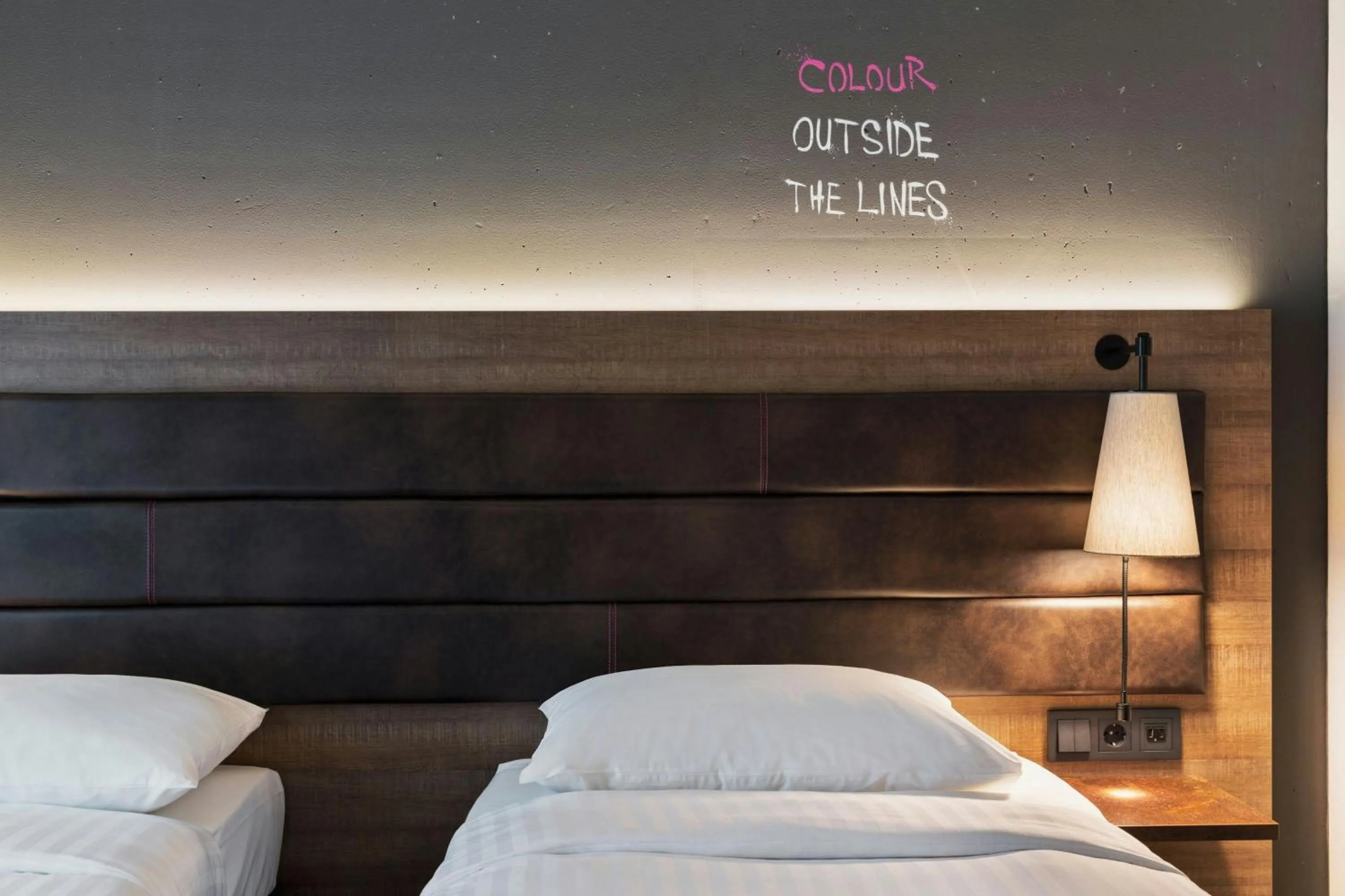 Photo of the whole room, Bed in MOXY Frankfurt East