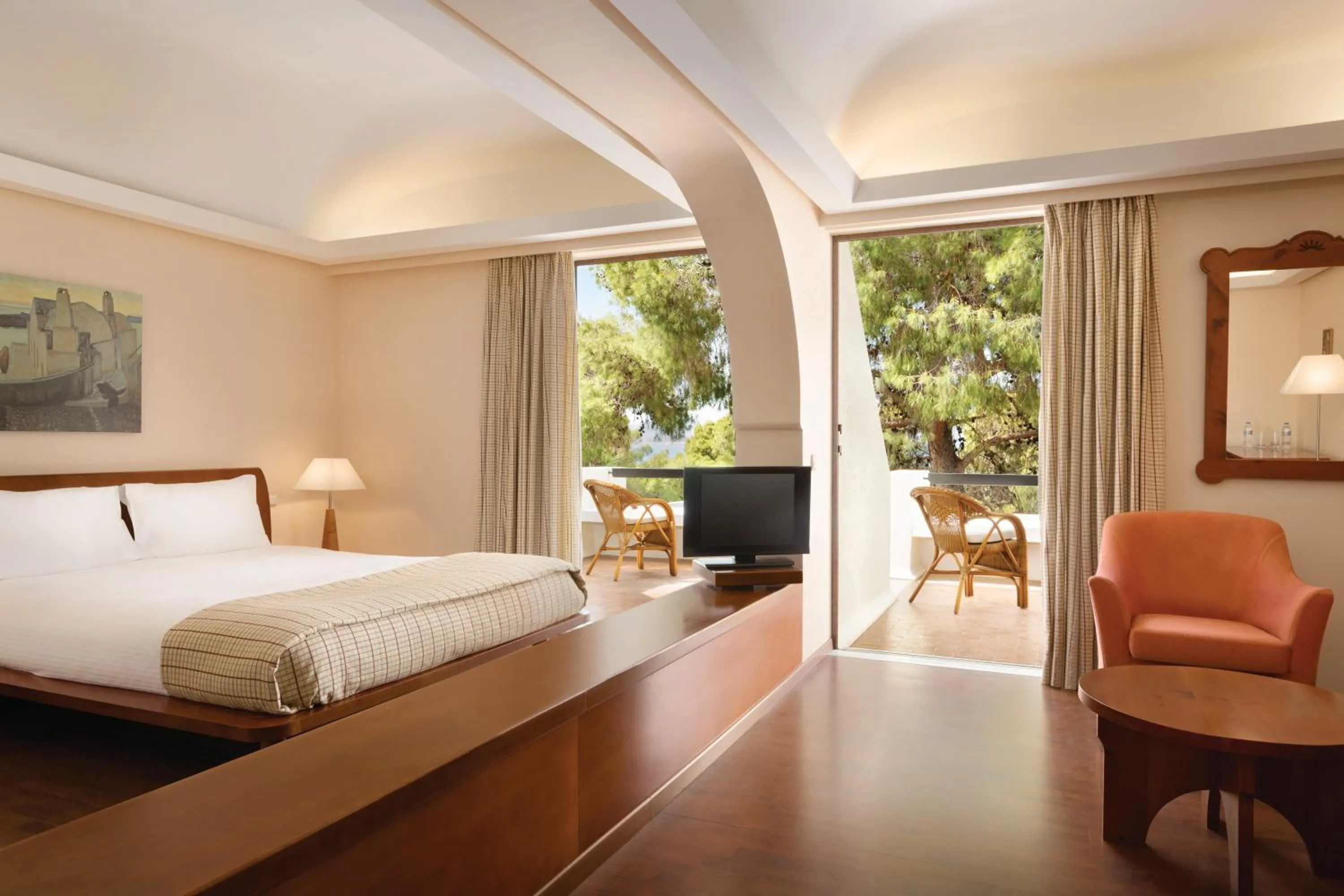 Bedroom, Bed in Ramada Loutraki Poseidon Resort