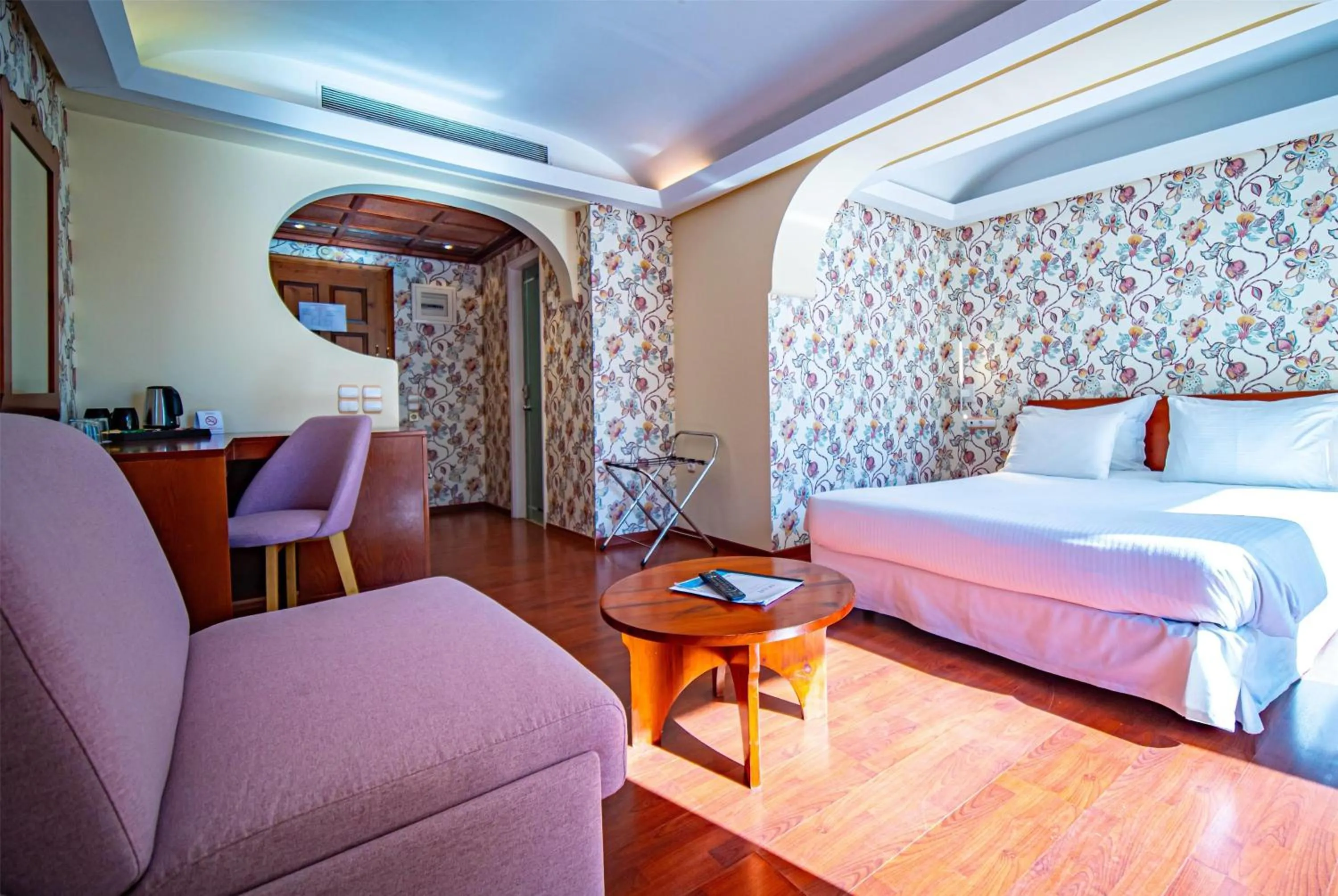 Photo of the whole room, Bed in Ramada Loutraki Poseidon Resort