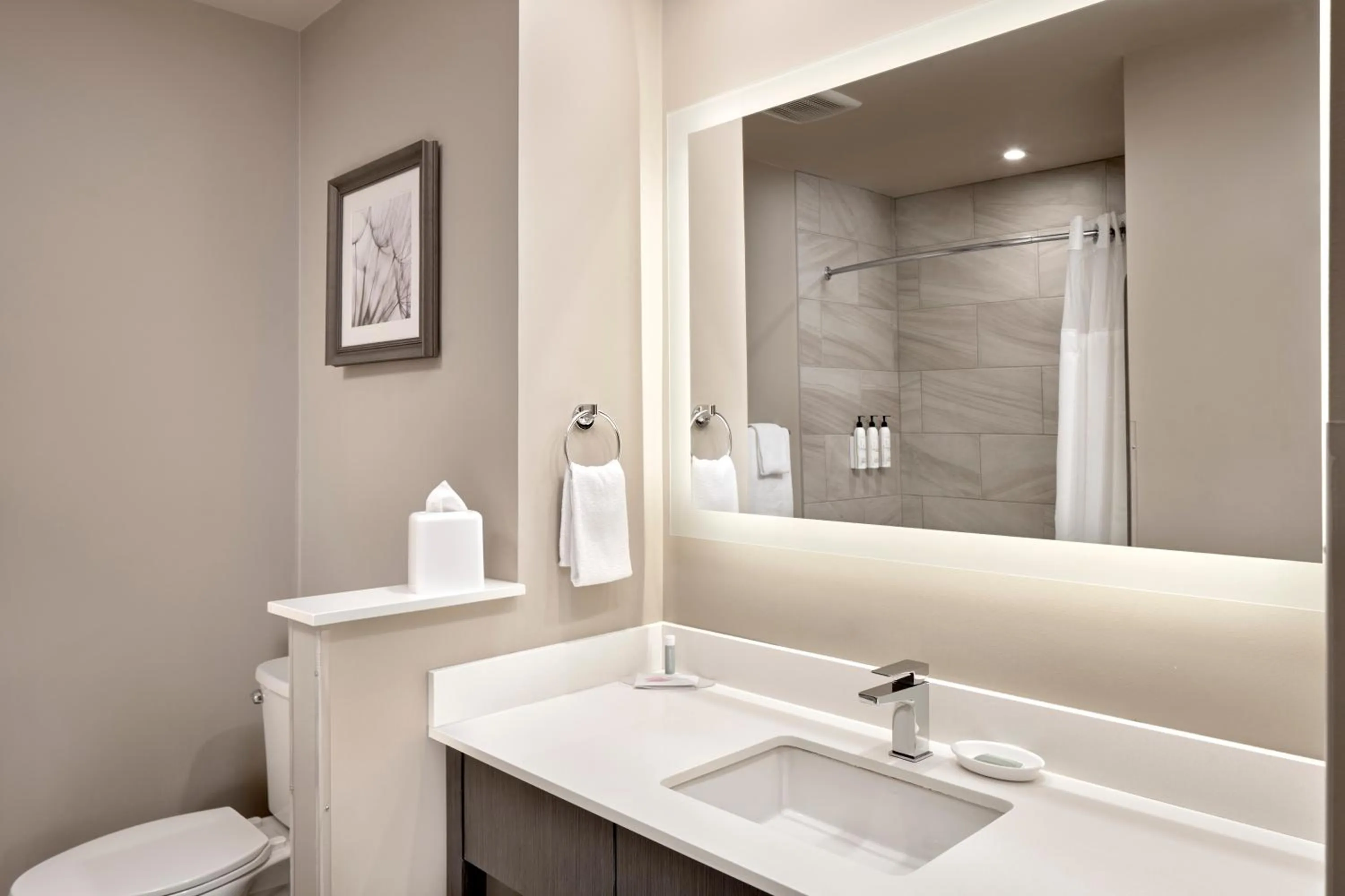 Shower in Fairfield Inn & Suites by Marriott Airdrie