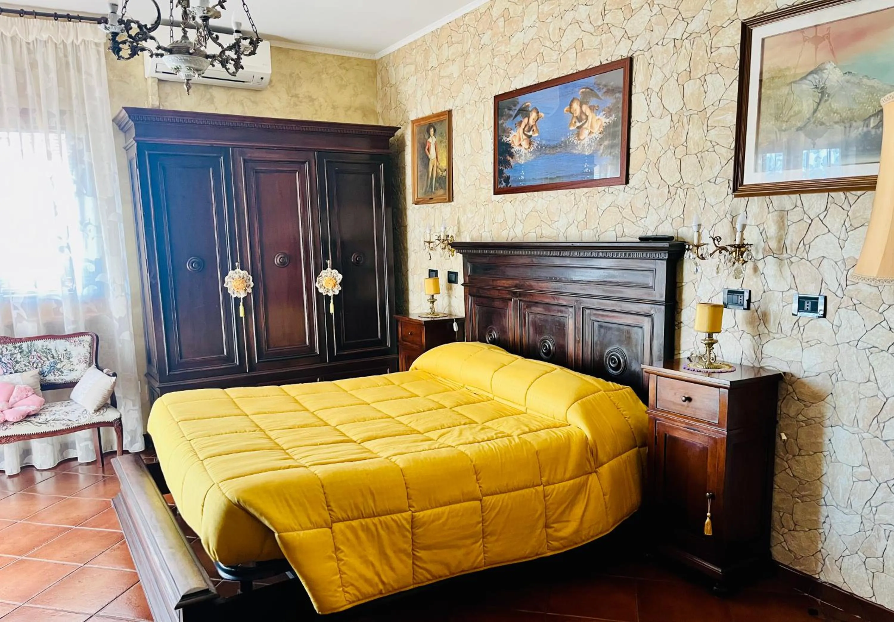 Bed in La Mammola Bed&Breakfast