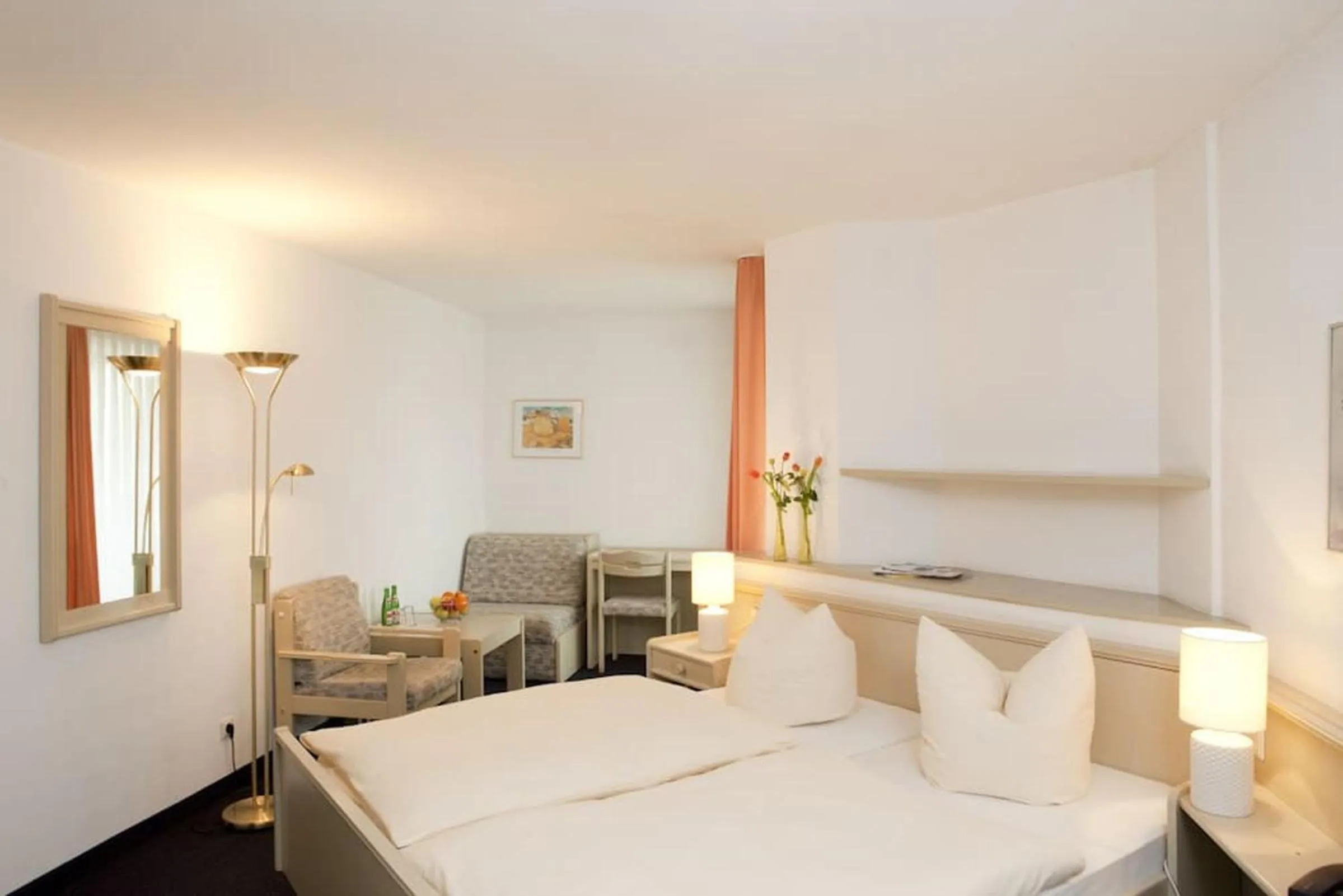 Bed in Hotel Blume Post