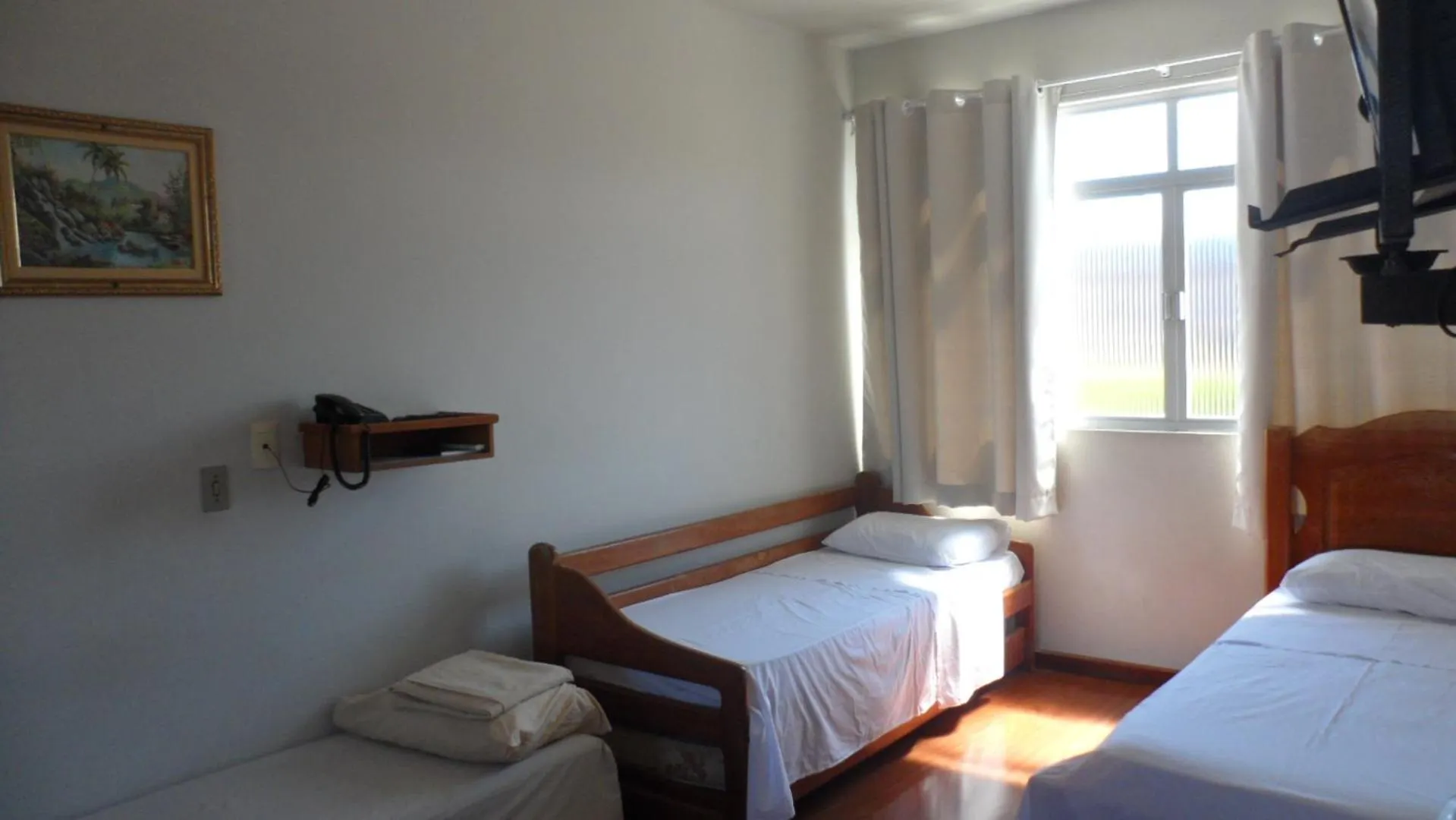 Communal lounge/ TV room, Bed in Apart Hotel La Cabana