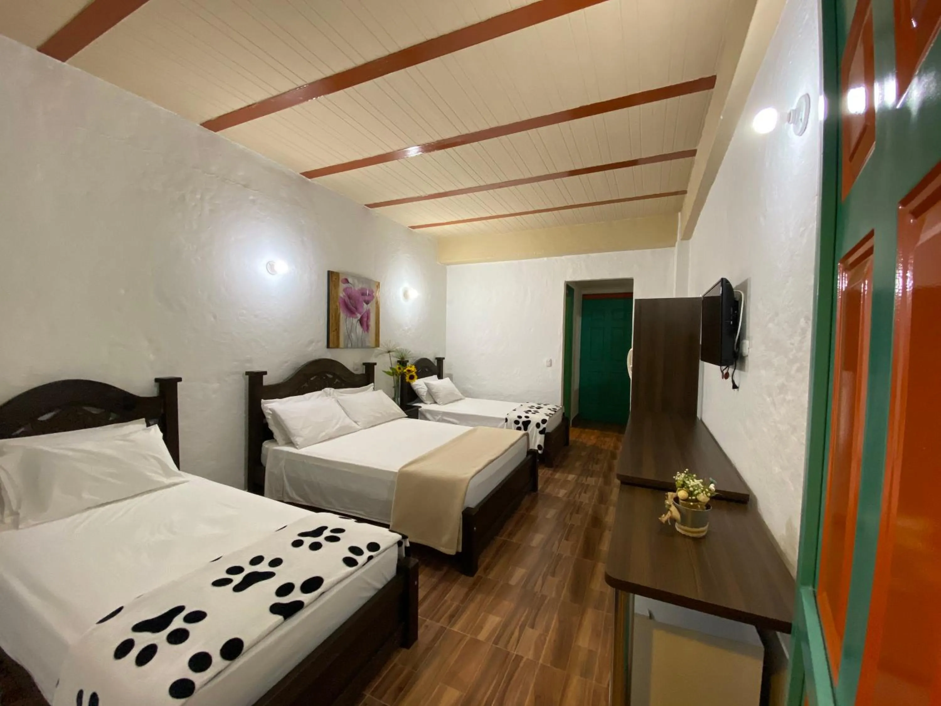 Bedroom, Bed in Hotel Campestre Paraiso Cafetero