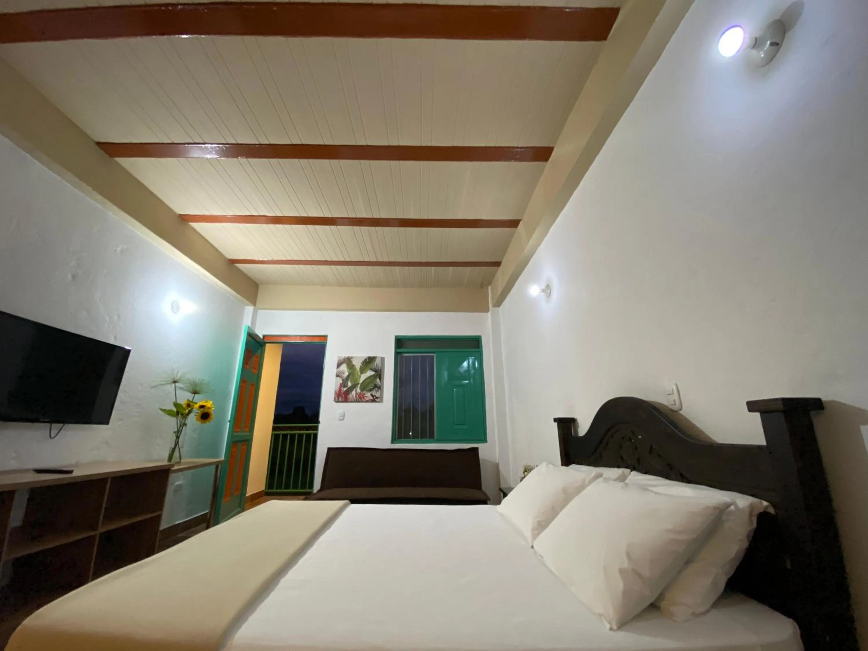 Bedroom, Bed in Hotel Campestre Paraiso Cafetero