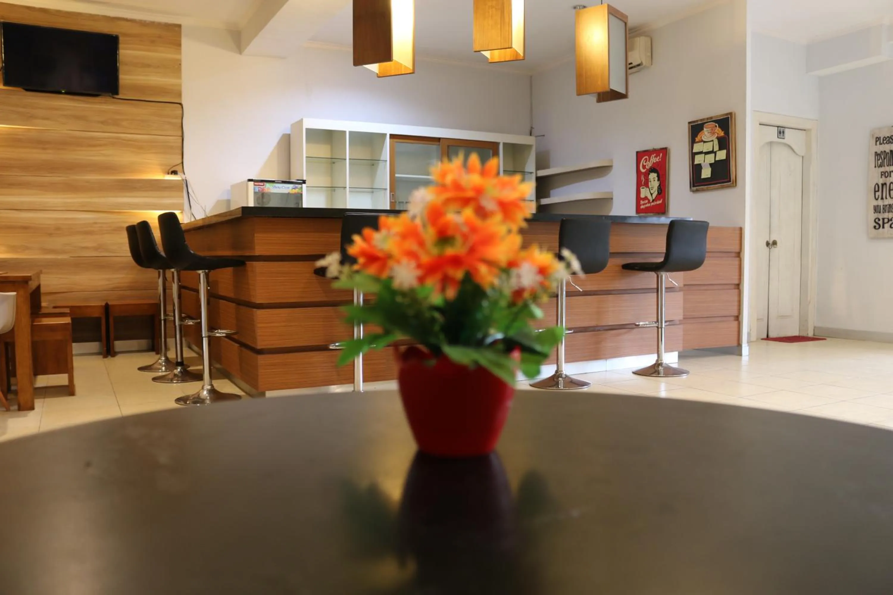 Seating area in The Alley City Hotel