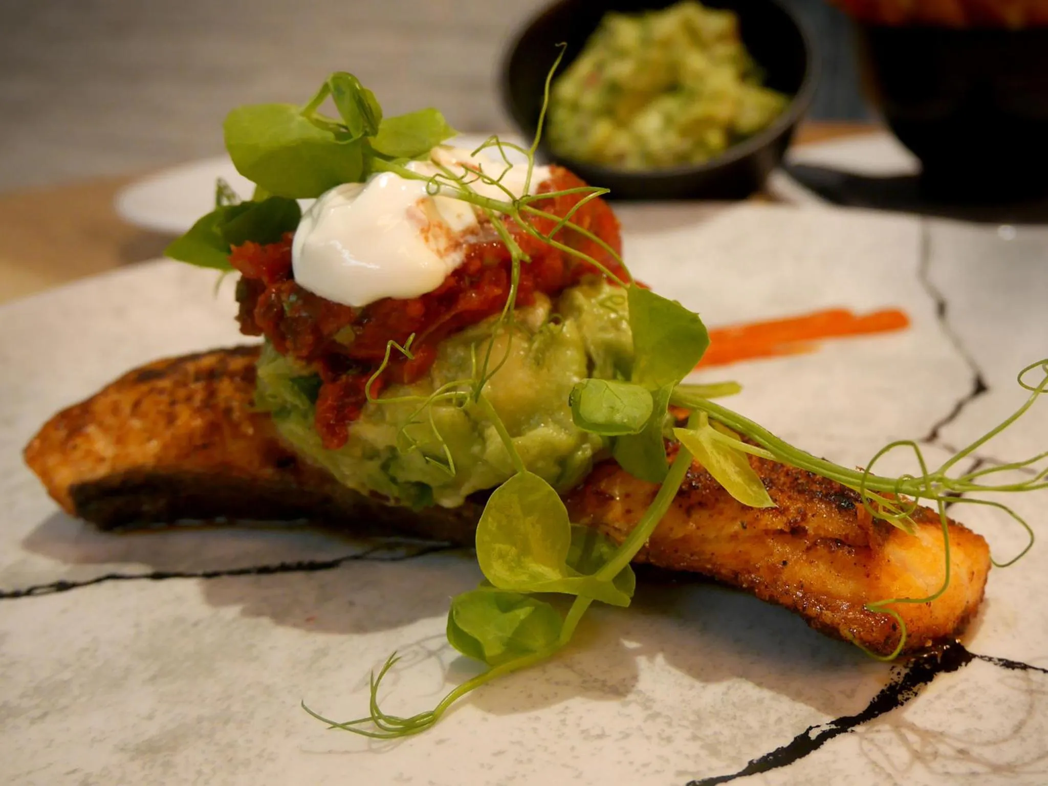 Food close-up in HYDE Hotel
