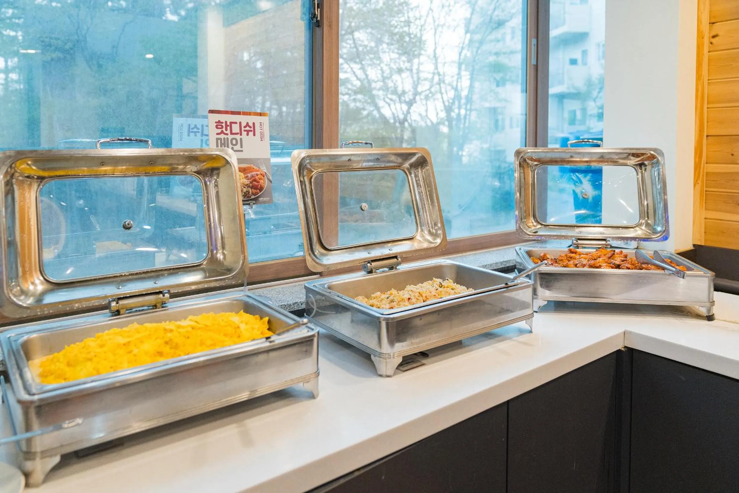 Buffet breakfast in Ocean 2 You Resort Seorak Beach Hotel & Condo