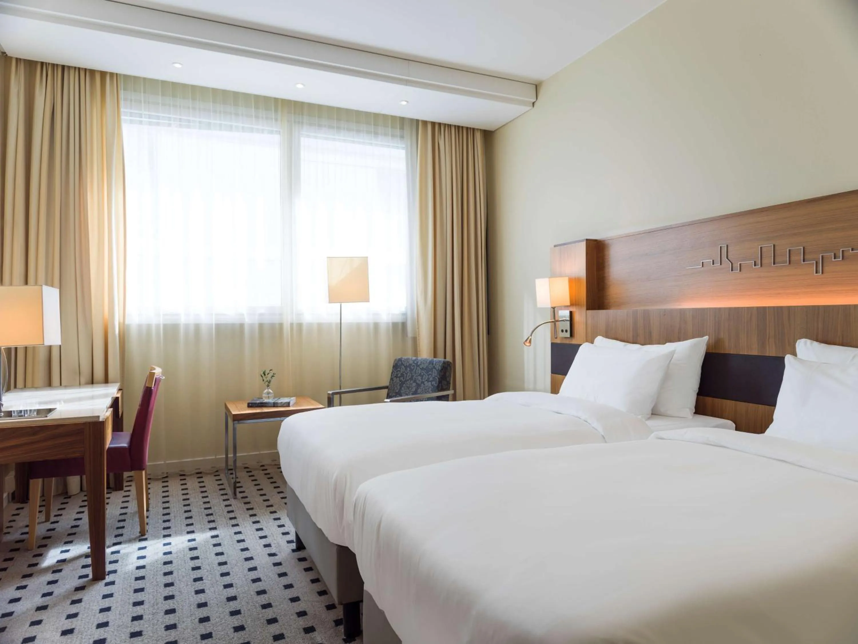 Bed in Radisson Blu Airport Terminal Hotel