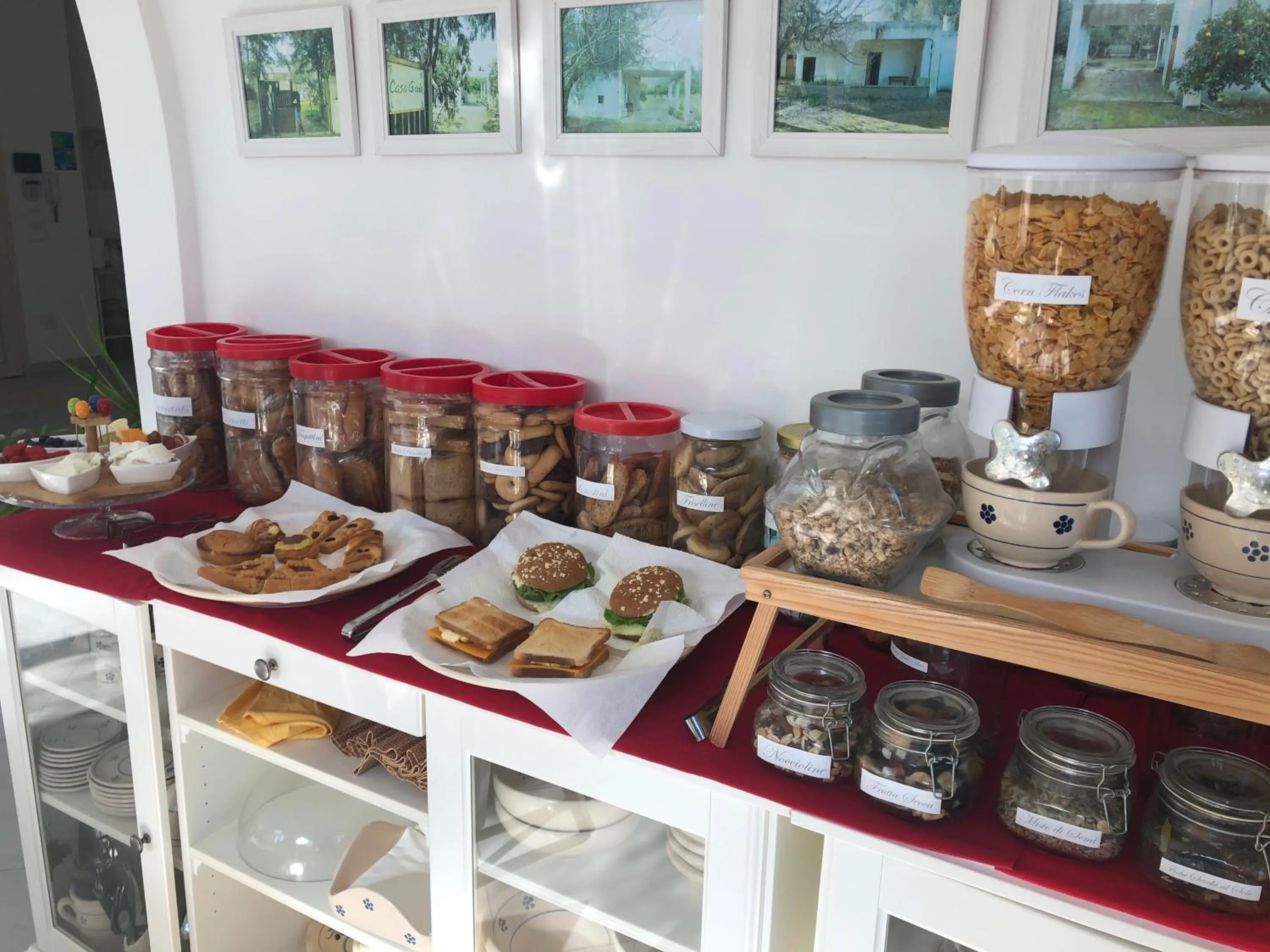 Food and drinks in Casa Giada B&B