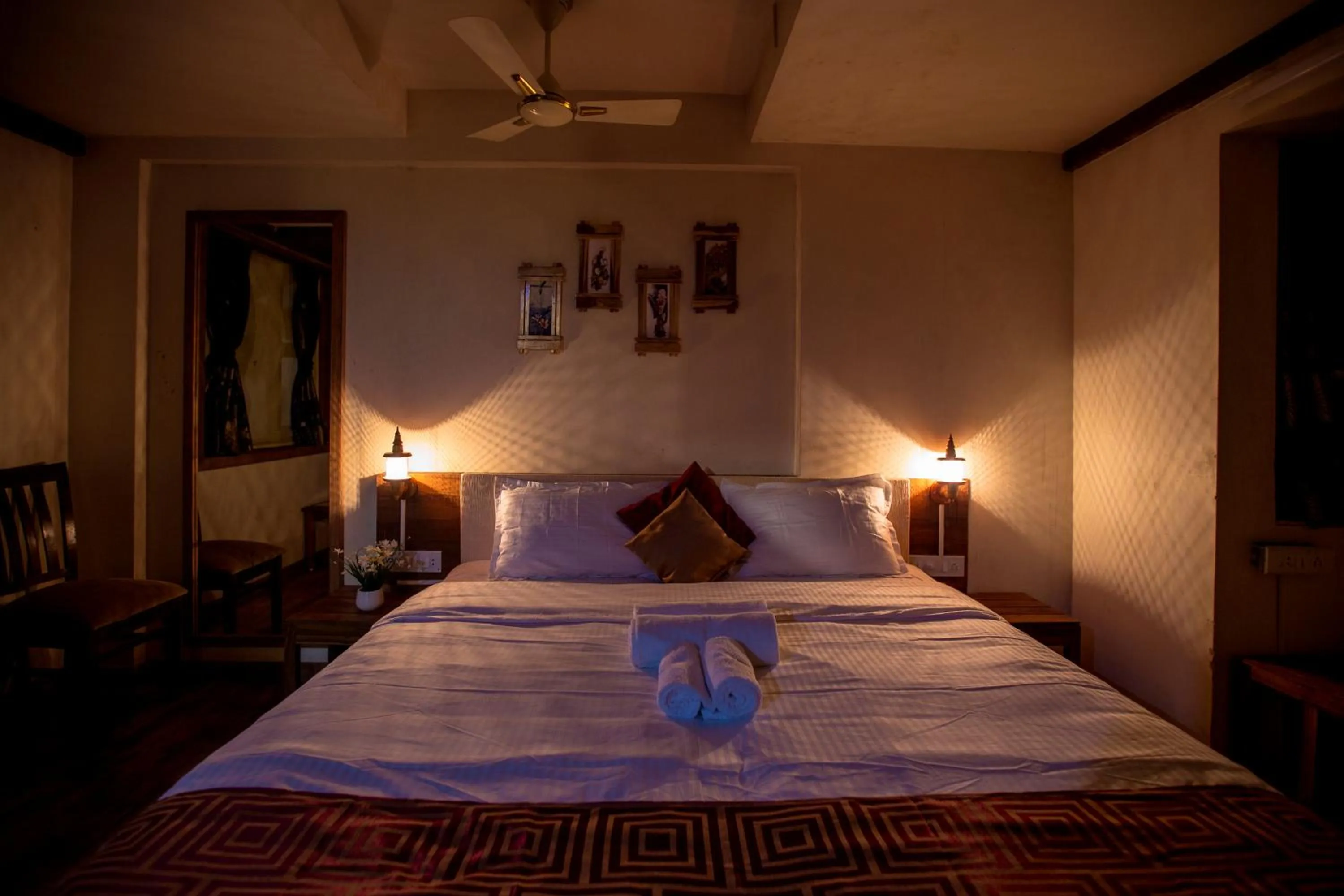 Photo of the whole room, Bed in Kaular Atithis Grand Kokan Resort
