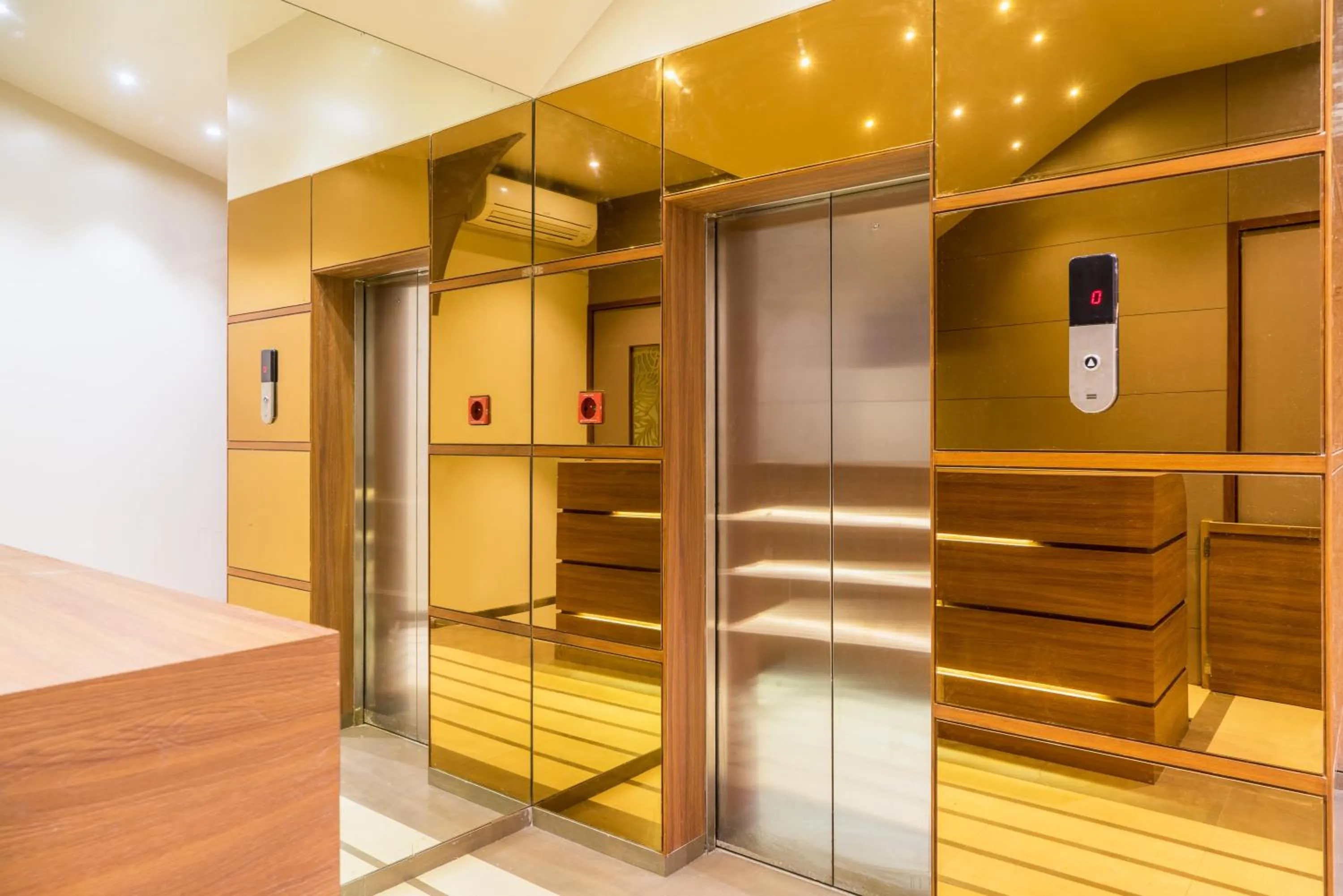 elevator in Treebo Olive Nest