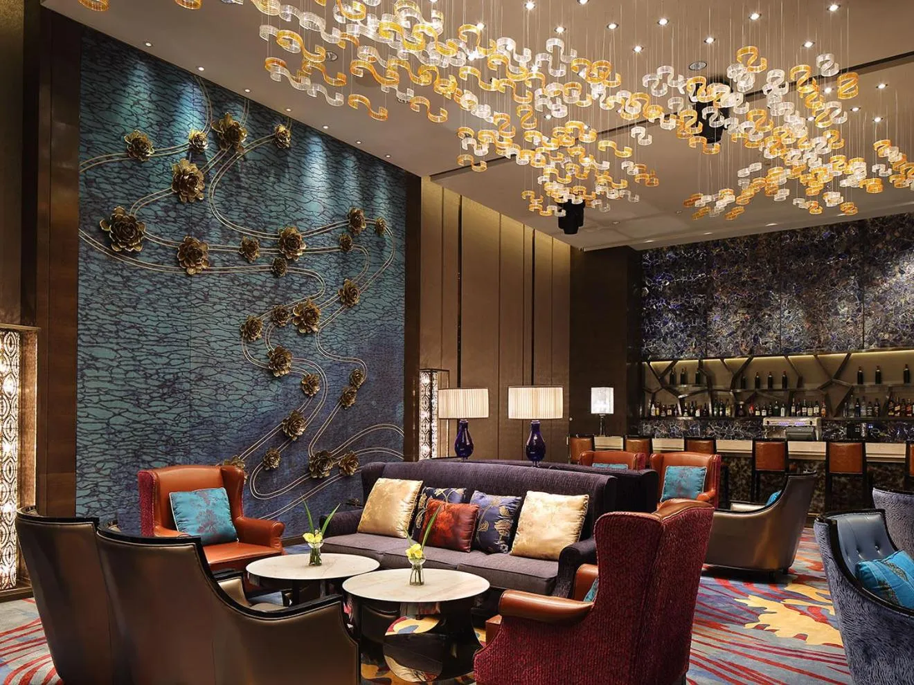 Seating area in Wanda Realm Neijiang