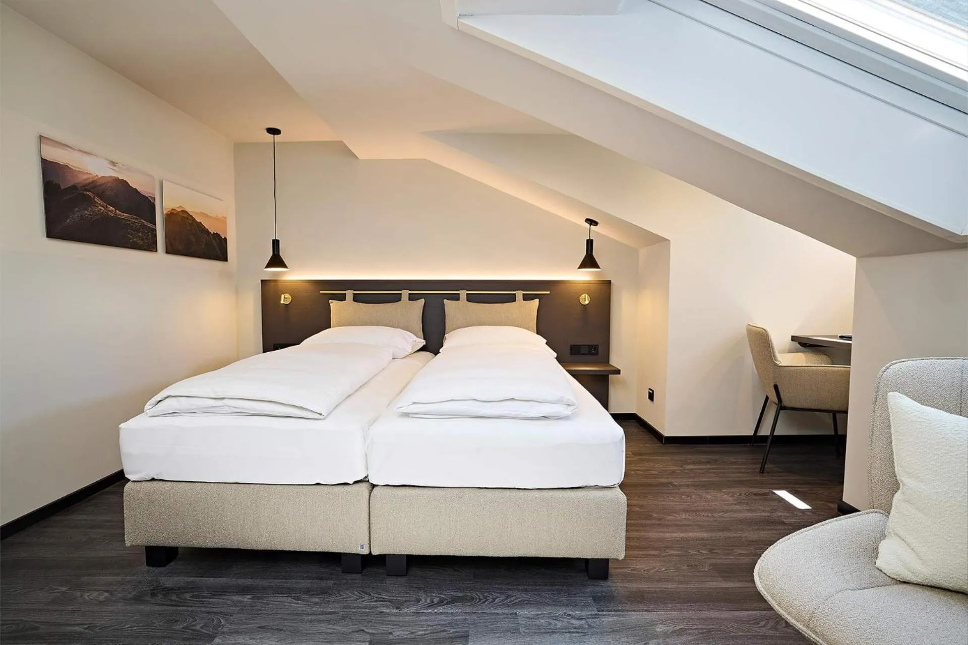 Bed in Hotel Die Krone - Immenstadt-Stein