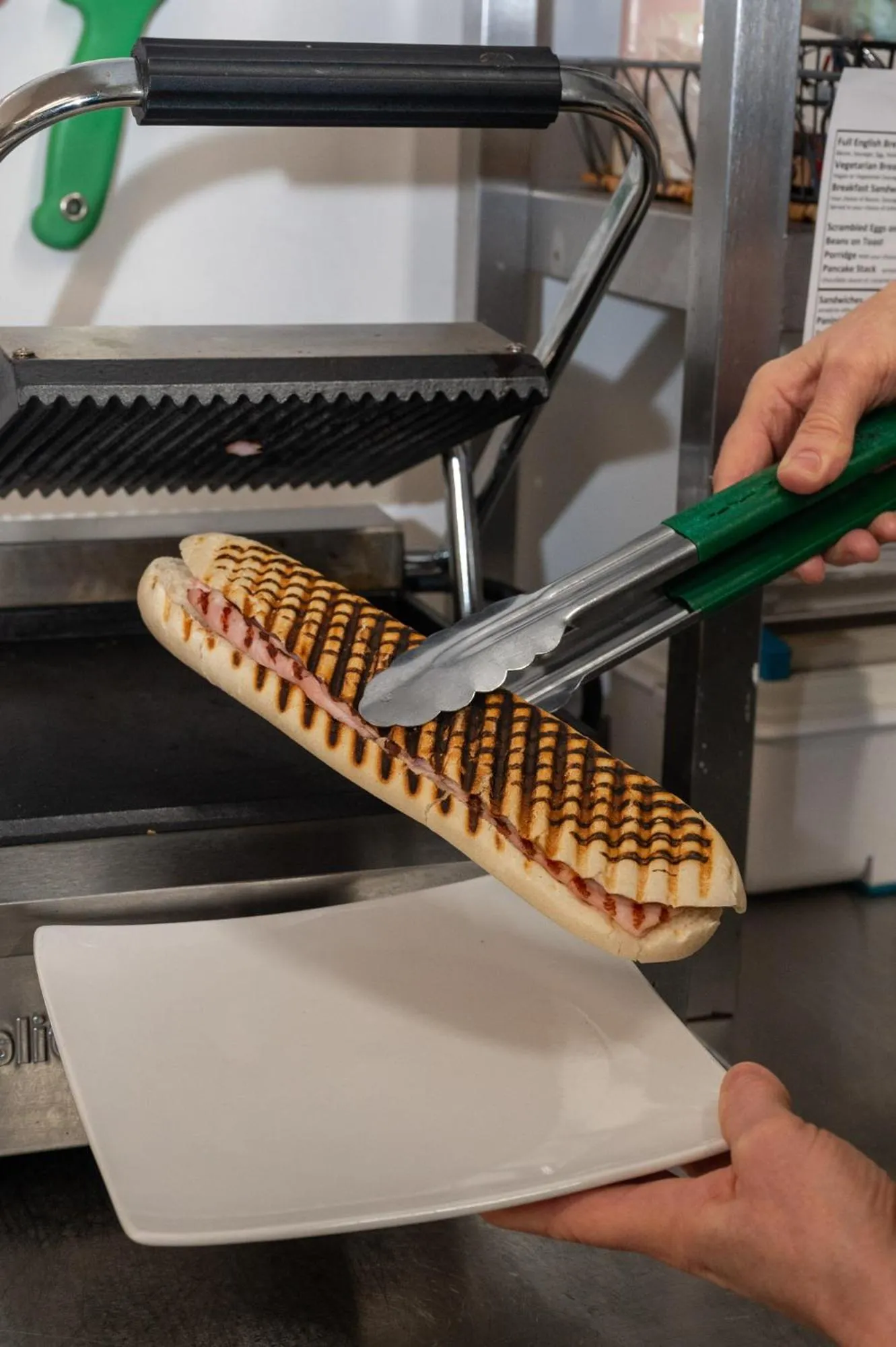 Food in Stableside Hostel at York Racecourse