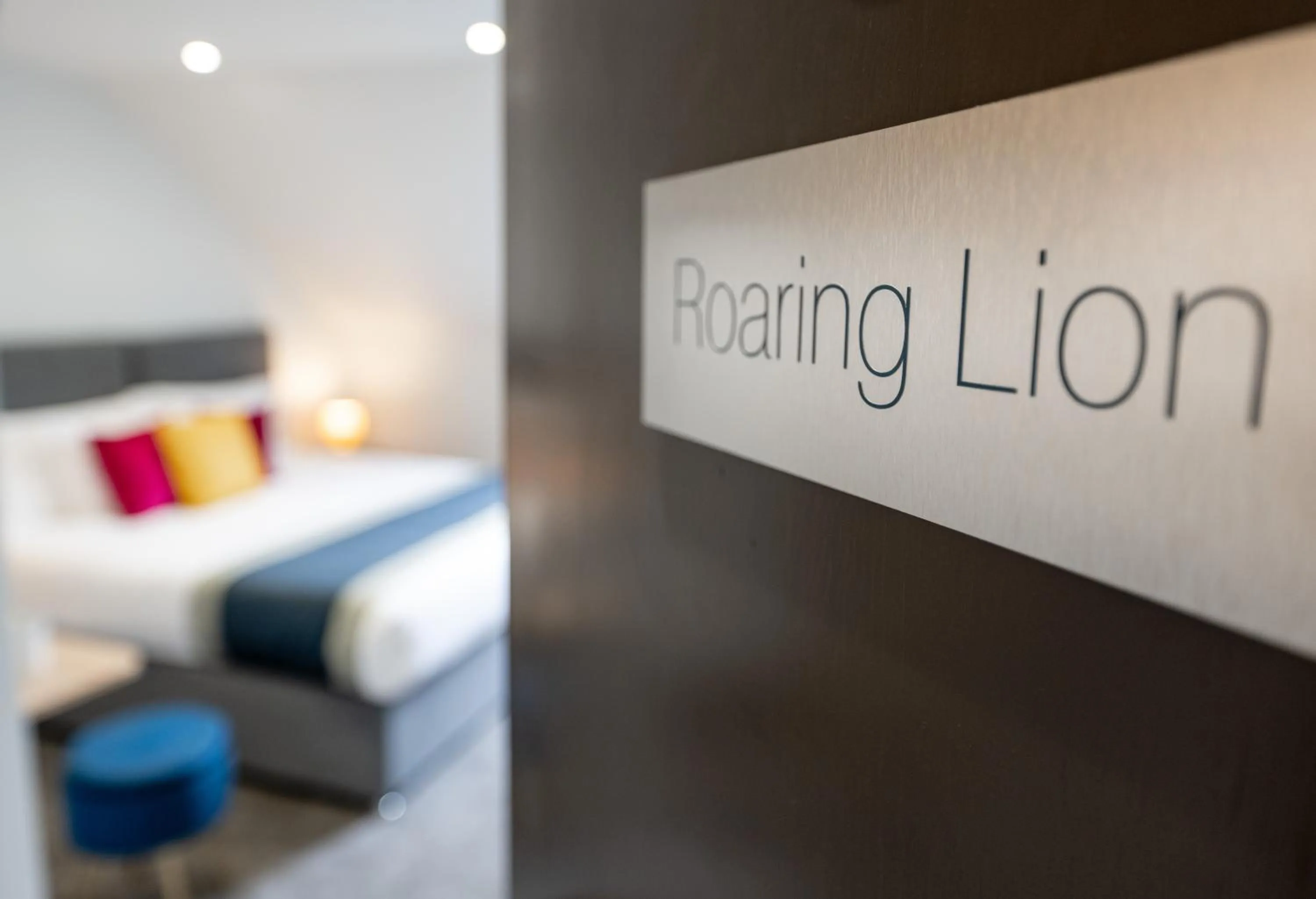 Text overlay, Bed in Stableside Hostel at York Racecourse