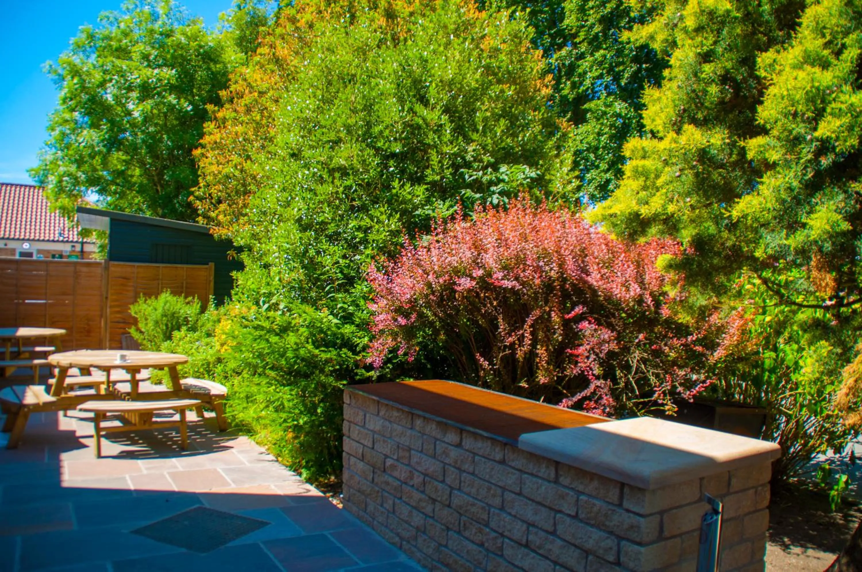 BBQ facilities in Stableside Hostel at York Racecourse