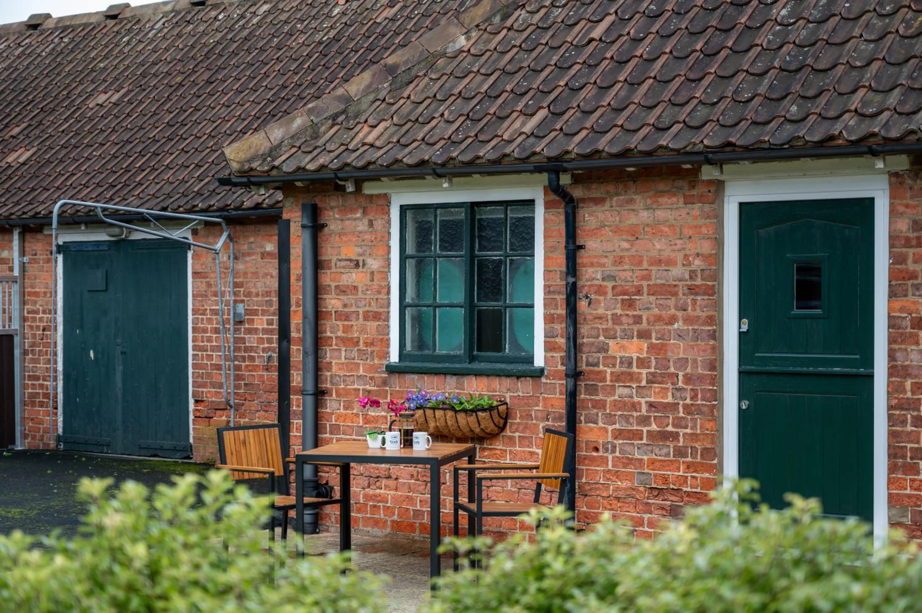 Balcony/Terrace in Stableside Hostel at York Racecourse