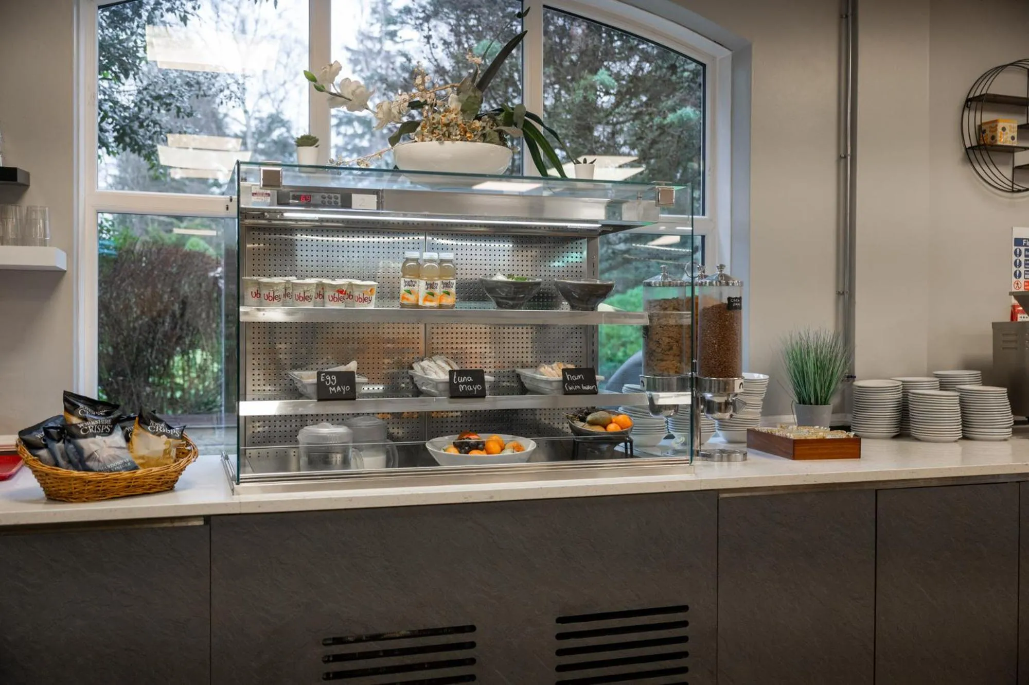 Buffet breakfast in Stableside Hostel at York Racecourse