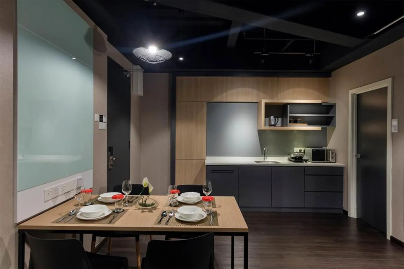 Kitchen or kitchenette in The Granite Luxury Hotel Penang