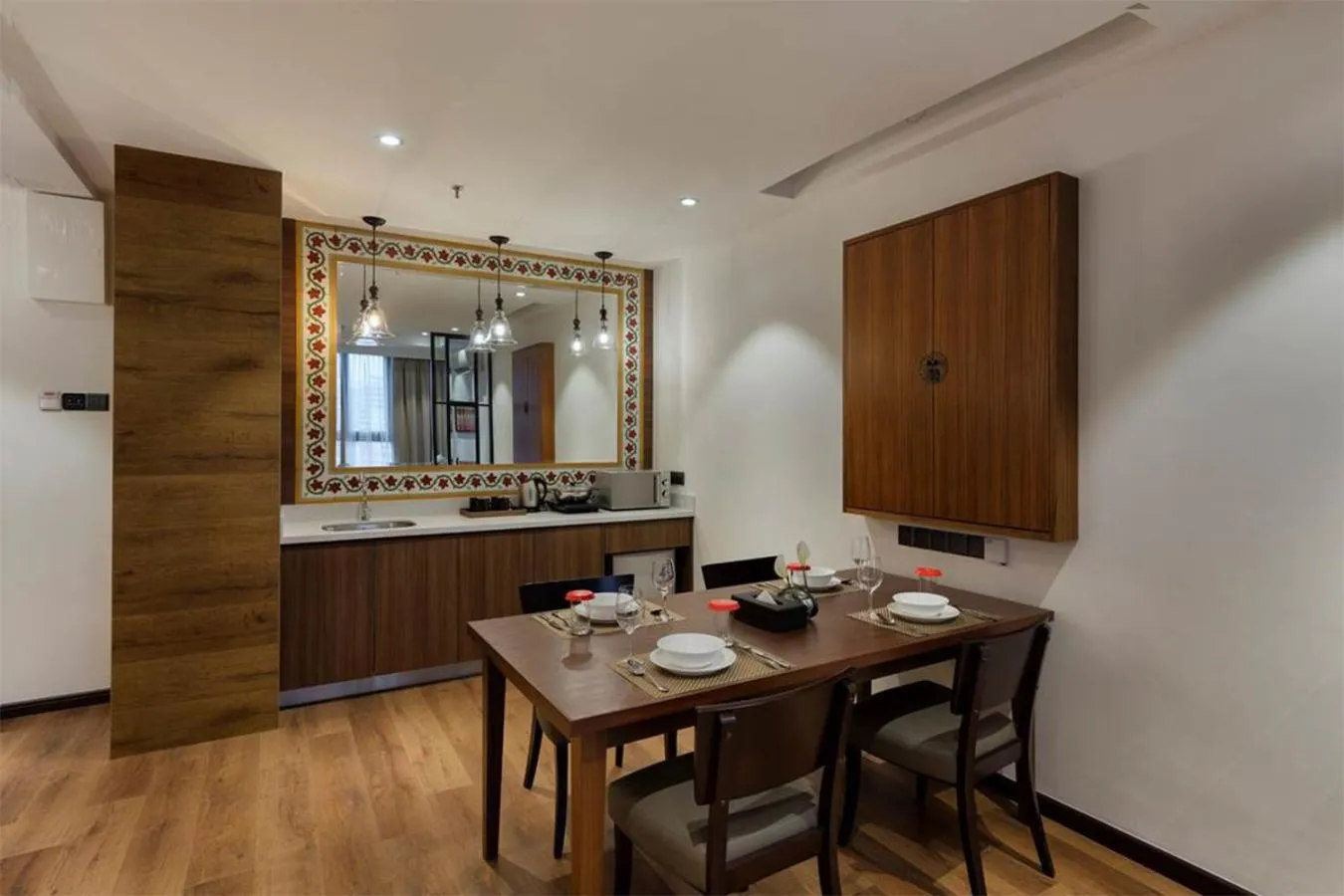 Kitchen or kitchenette in The Granite Luxury Hotel Penang