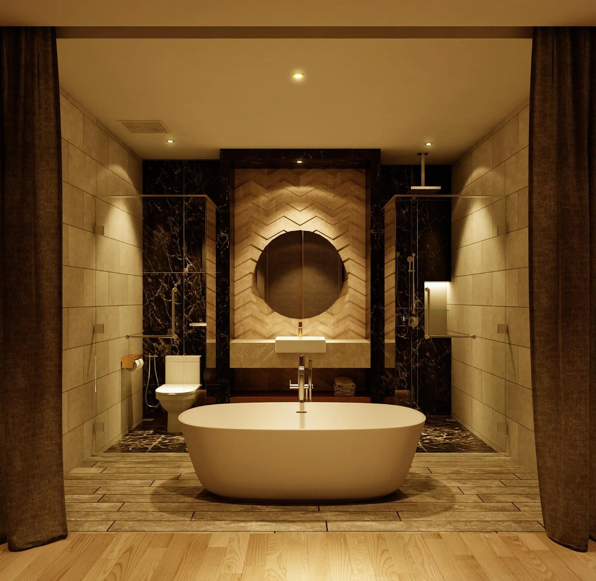 Bathroom in The Granite Luxury Hotel Penang