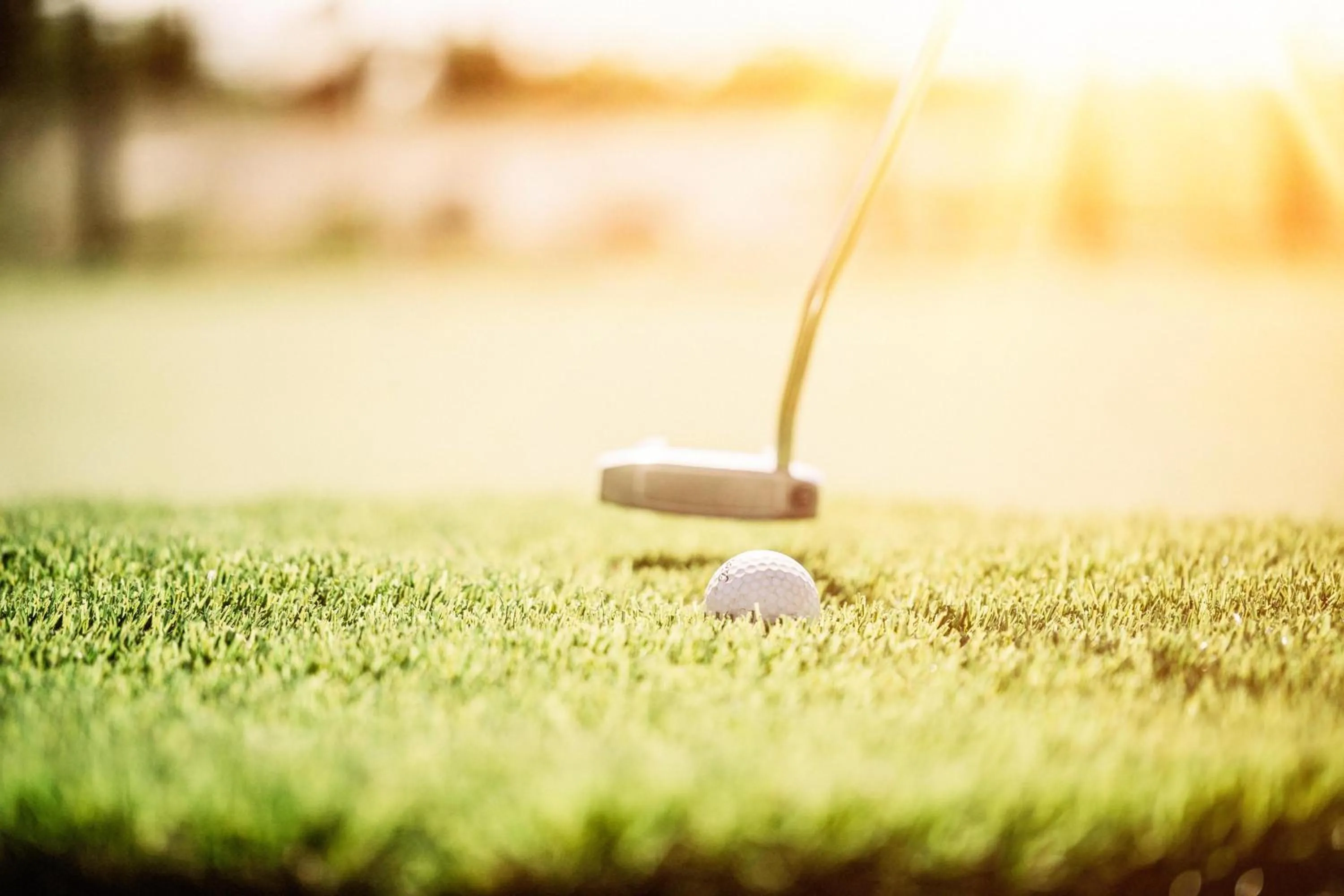 Golfcourse in Château L'Hospitalet Wine Resort Beach & Spa