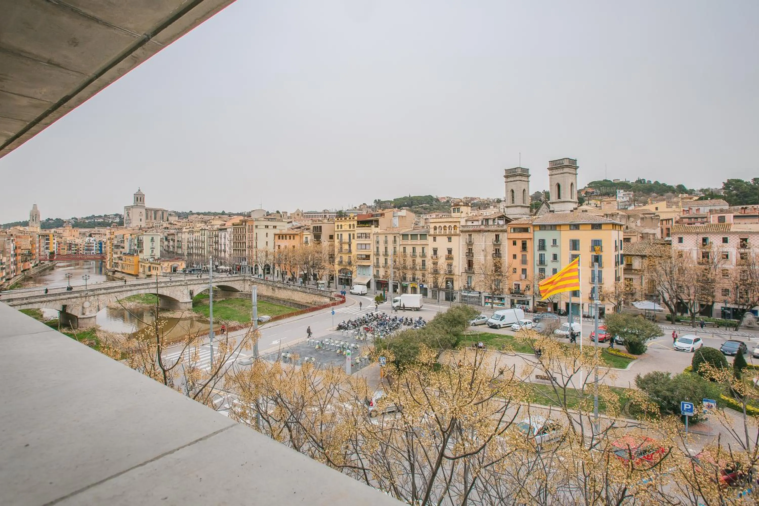 City view in Flateli - Plaça Catalunya 42