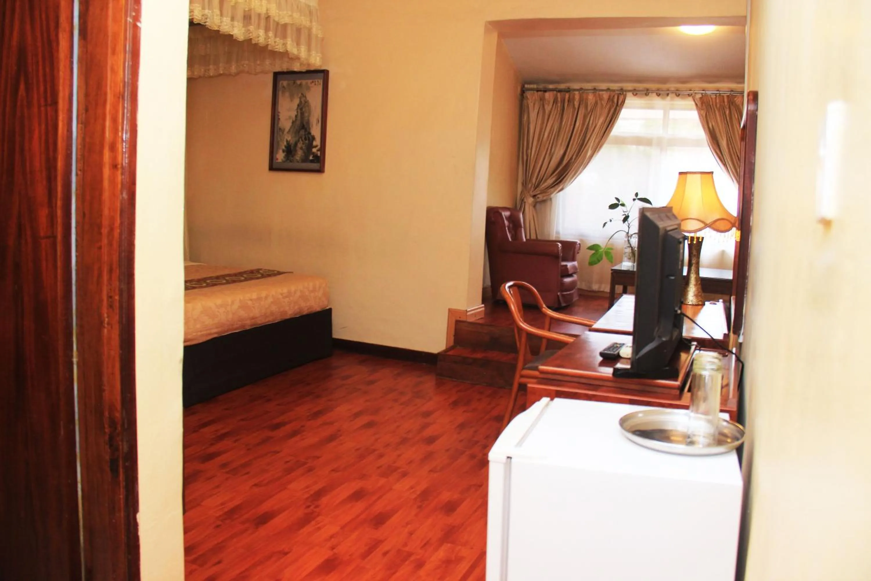 Bed in Fang Fang Hotel